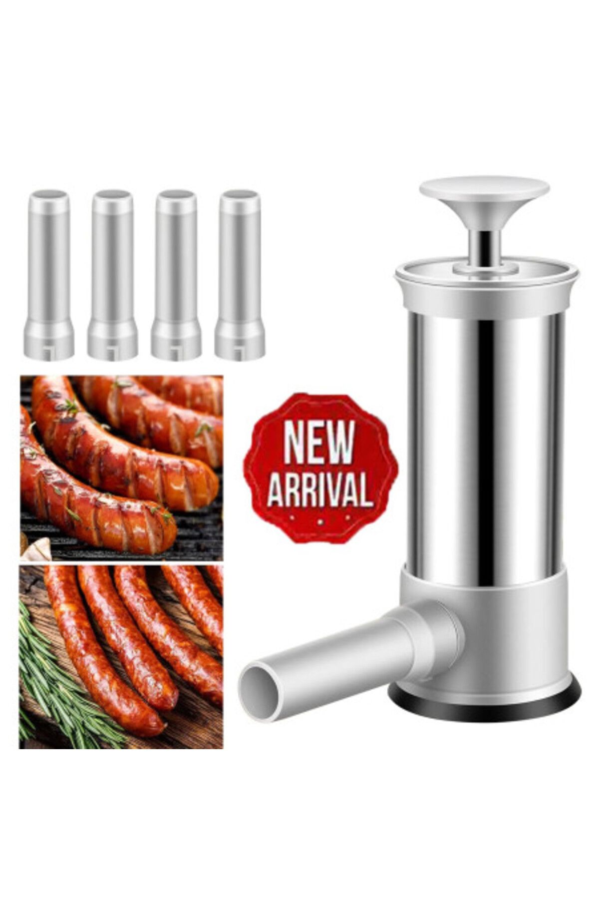 Kardett-Sausage filling machine, 5-piece set, device and 4 assorted tubes 5