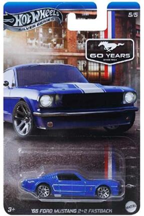 HOT WHEELS Siver Series Ford Mustang 60 Years Anniversary '65 Ford Mustang 2+...