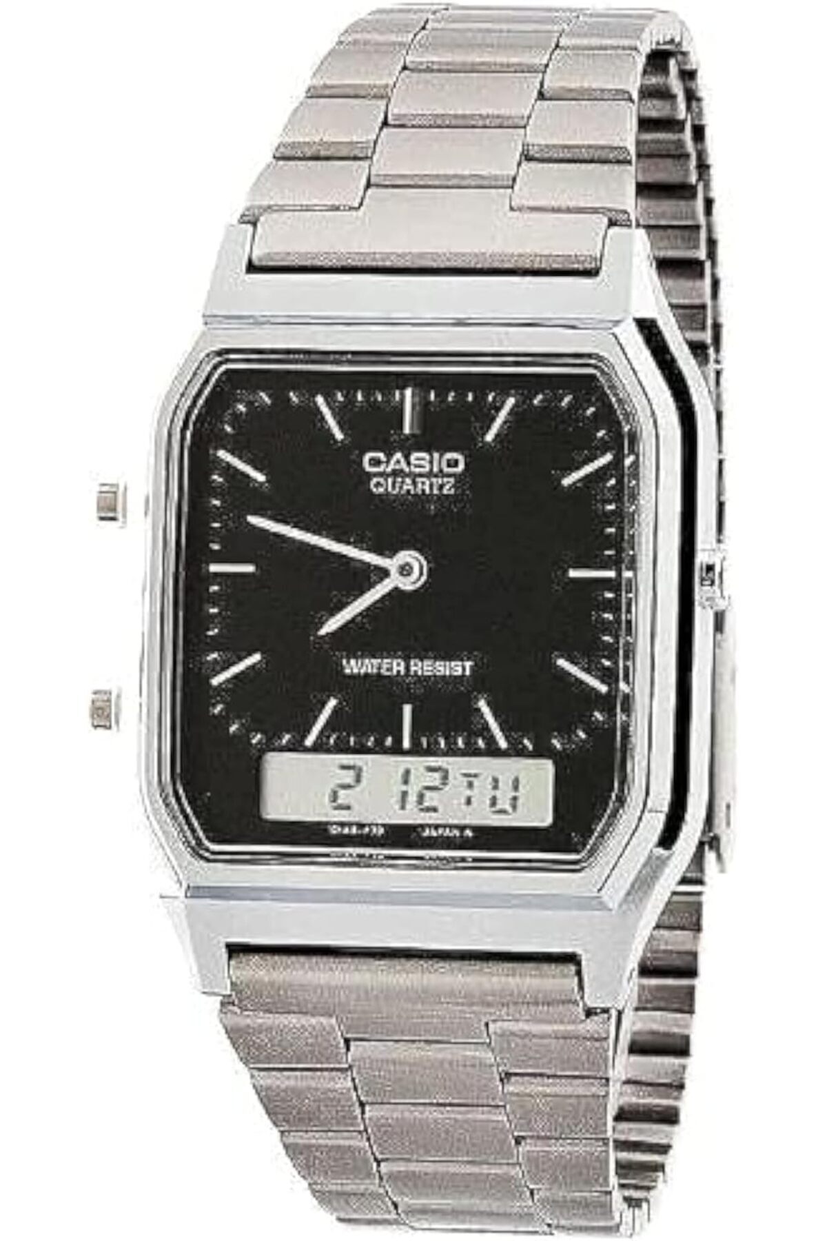 ساعت گوشهای مردانه آنالوگ دیجیتال Aq-230A-1Dmq