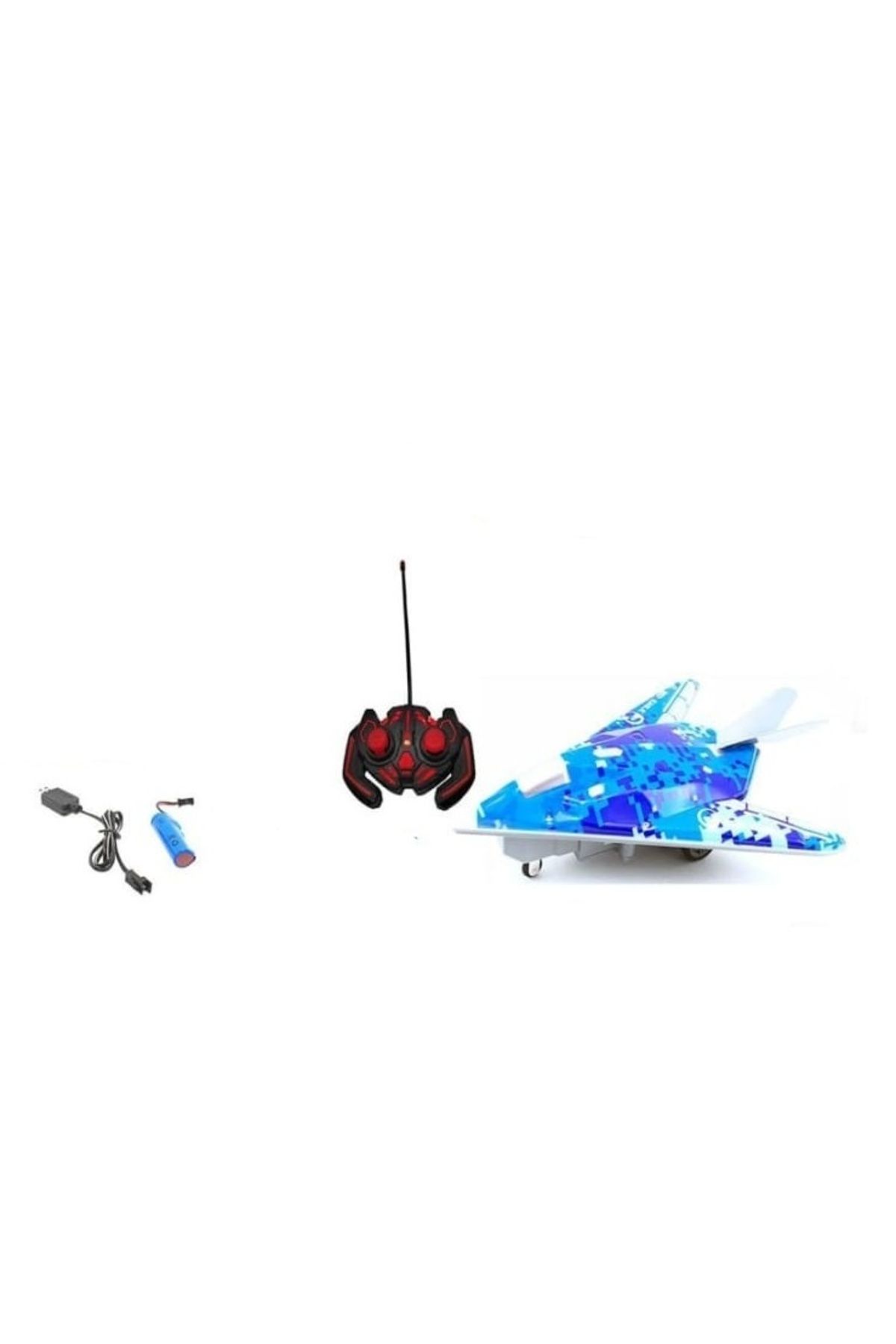 Toy-RC Airplane with Remote Control - High-Speed Series Model, LED Lights, for Kids 3+ Years Old 1