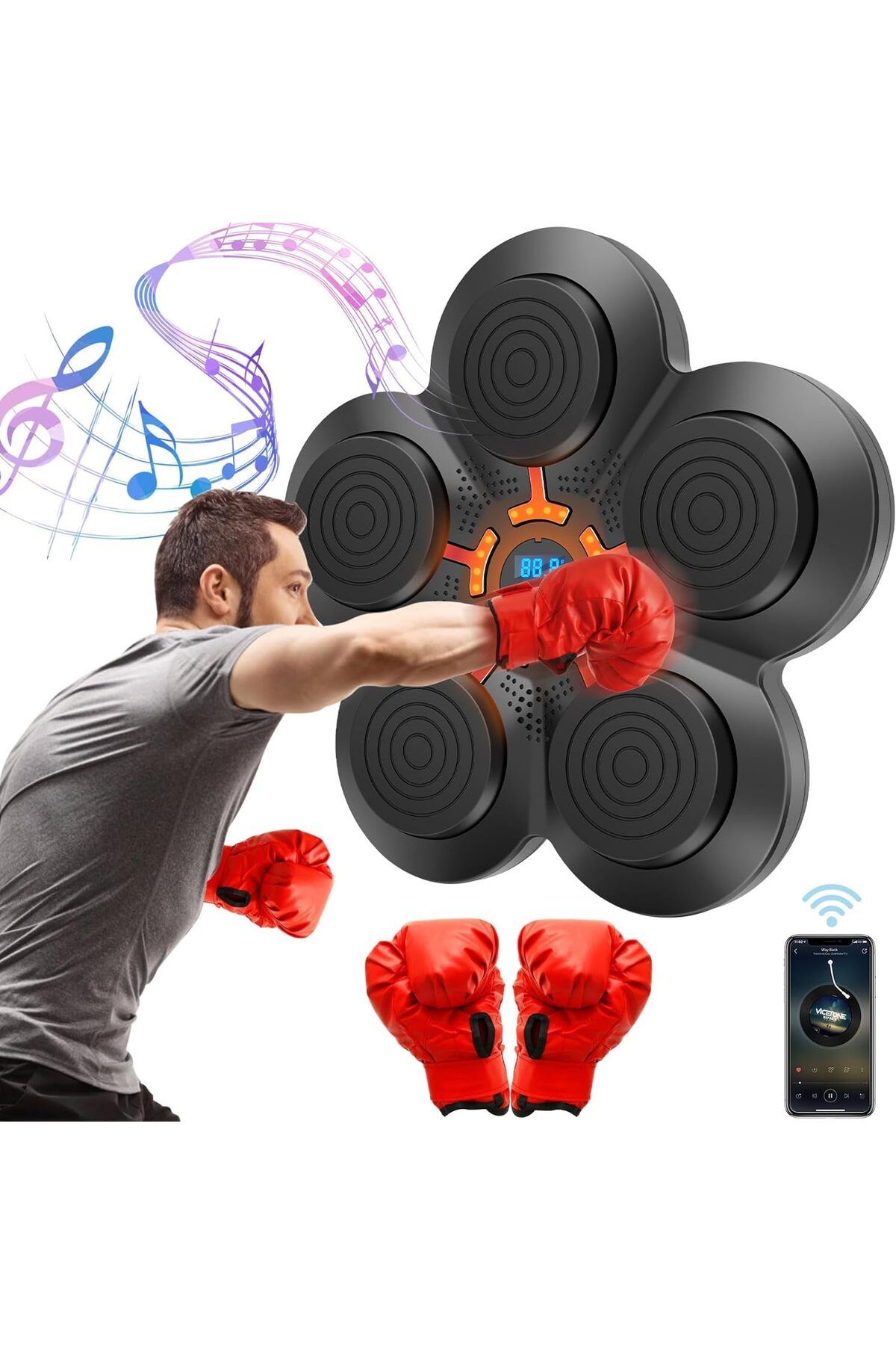 OEM-Boxing Training Target, Electronic Punching Equipment, Bluetooth with Various Rhythms 3