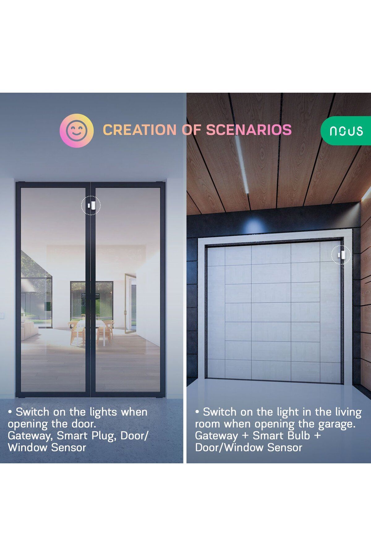 Nous-Smart Door or Window Sensor E3, ZigBee 4