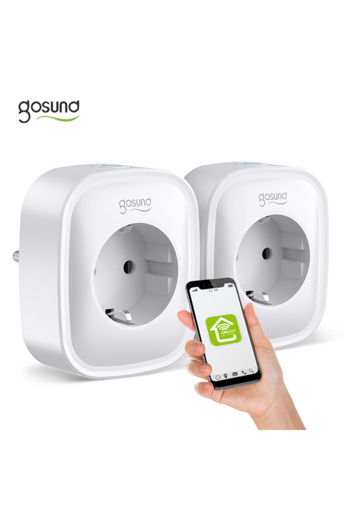 Proxxon-Set of 2 Gosund SP112 WiFi smart sockets, 16A, 2X USB, Tuya, Energy consumption monitoring 3