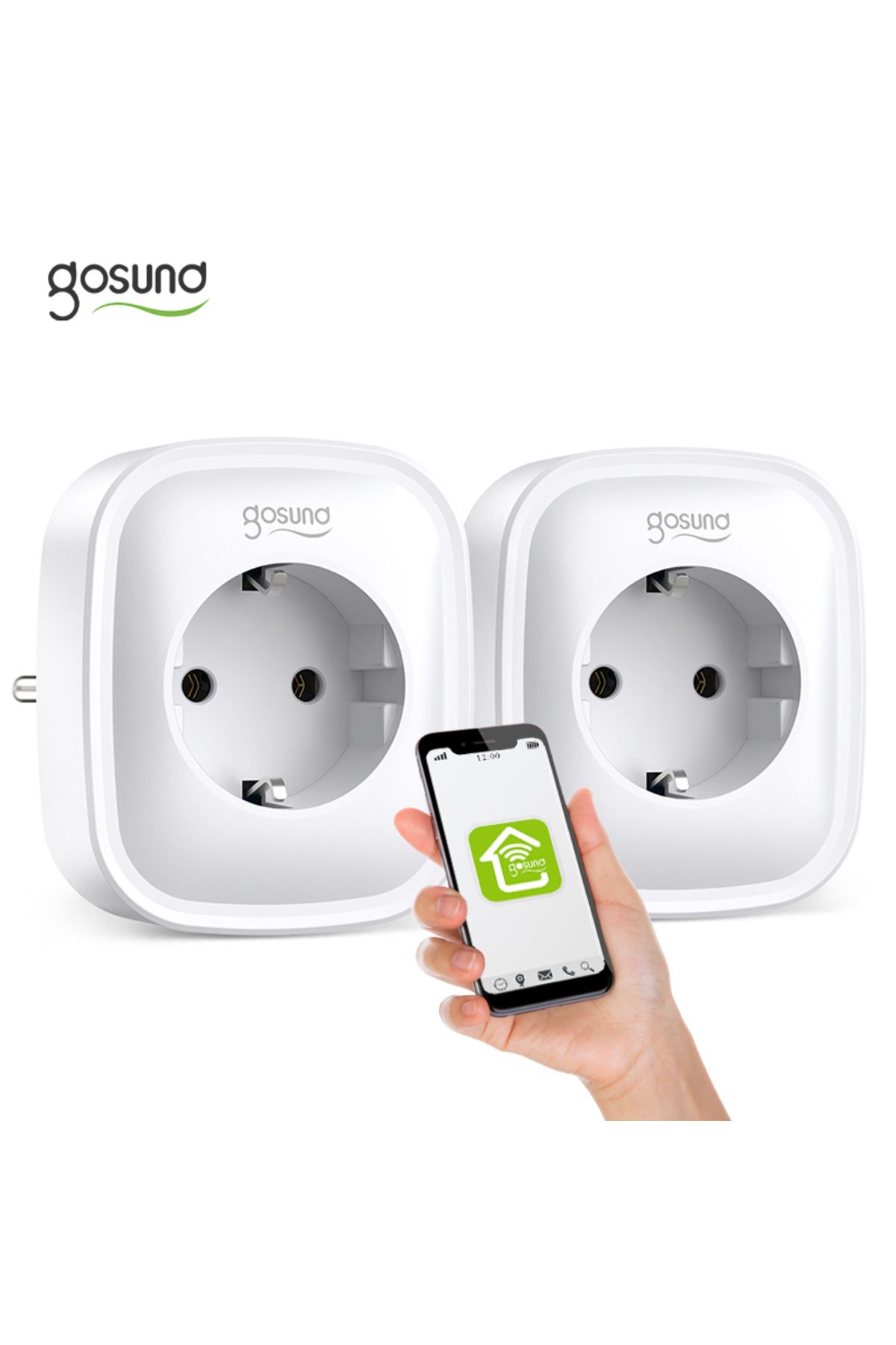 Proxxon-Set of 2 Gosund SP112 WiFi smart sockets, 16A, 2X USB, Tuya, Energy consumption monitoring 1
