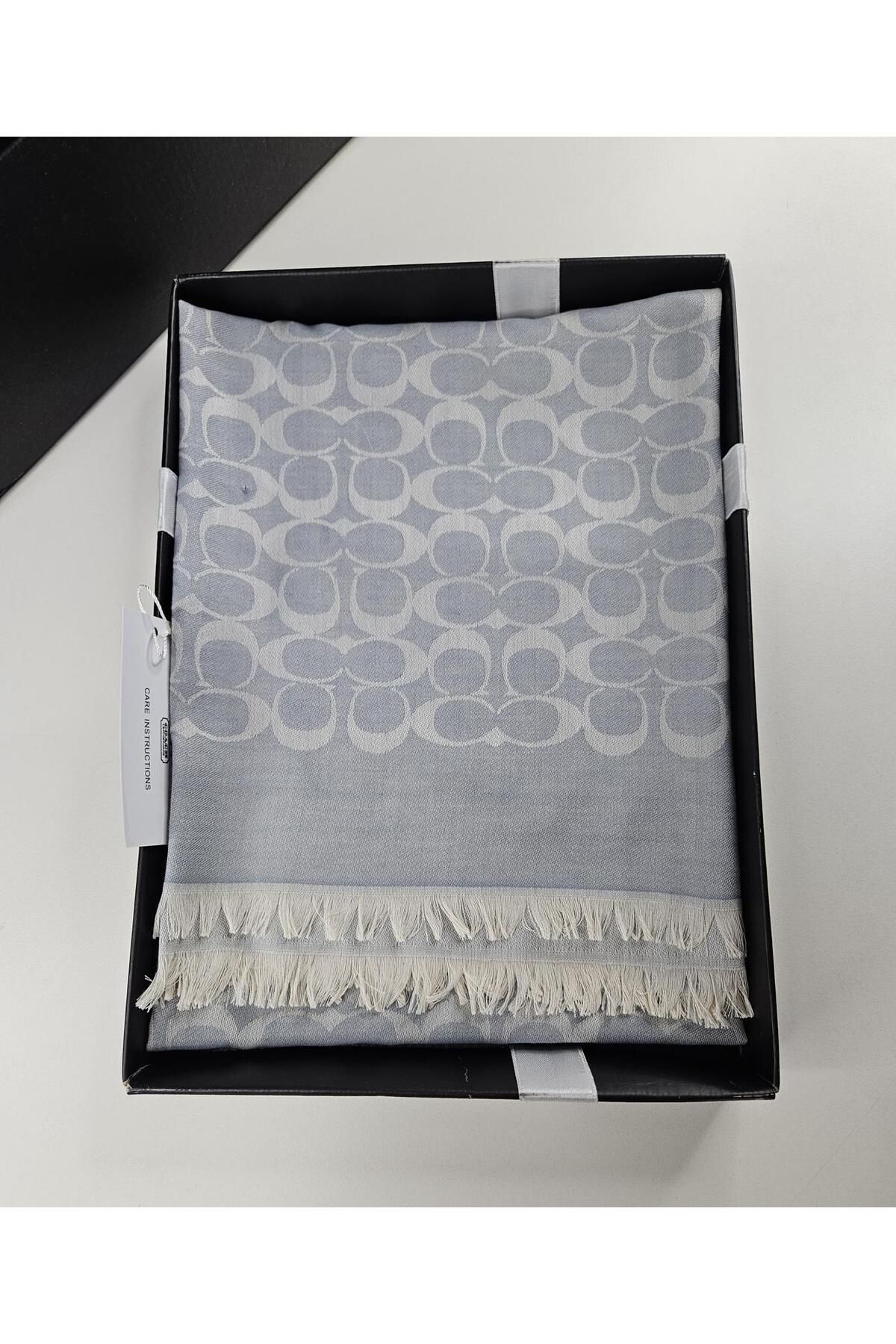 Webinay Home-C Pattern Imported Cotton Wool Shawl Summer Thin Fabric Shawl Scarf Hijab Double-Sided 3