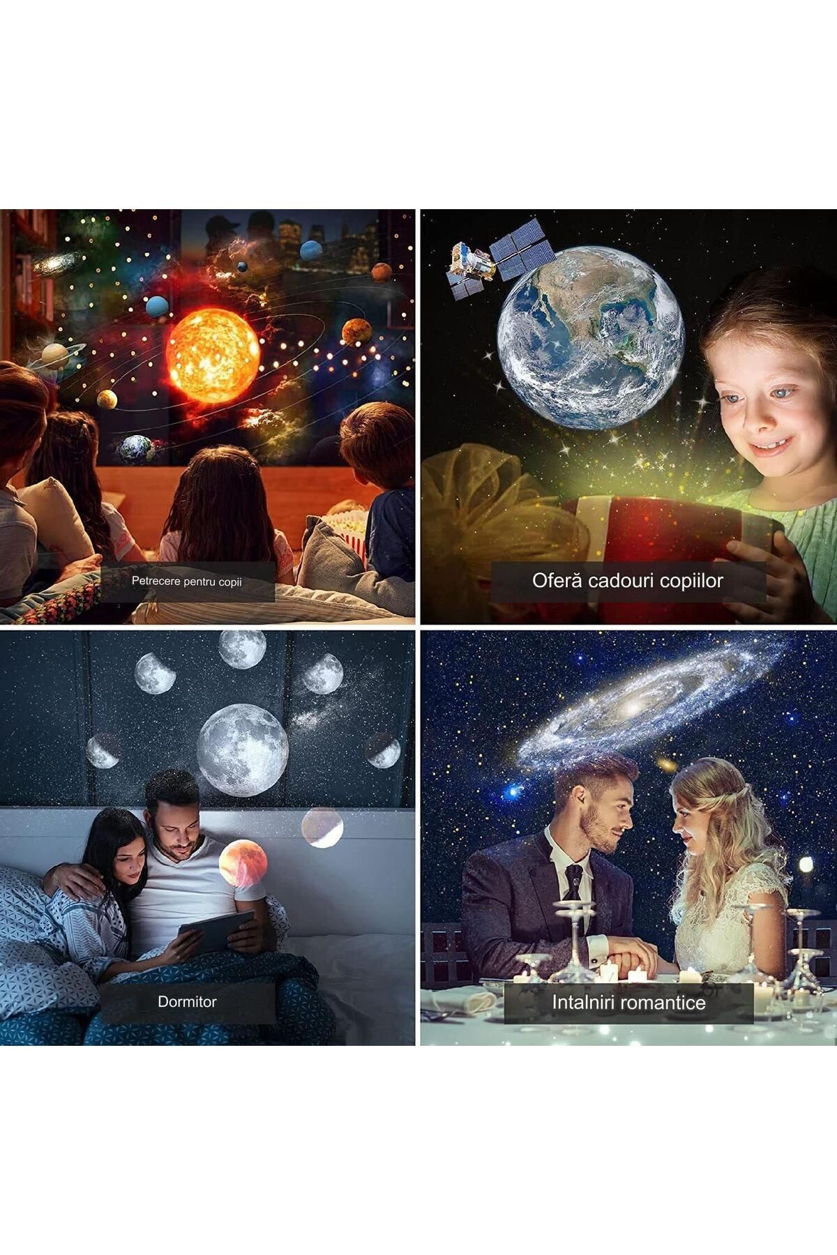 OEM-Advanced Star and Galaxy Projector for the Room, with 12 Thematic Slides 3
