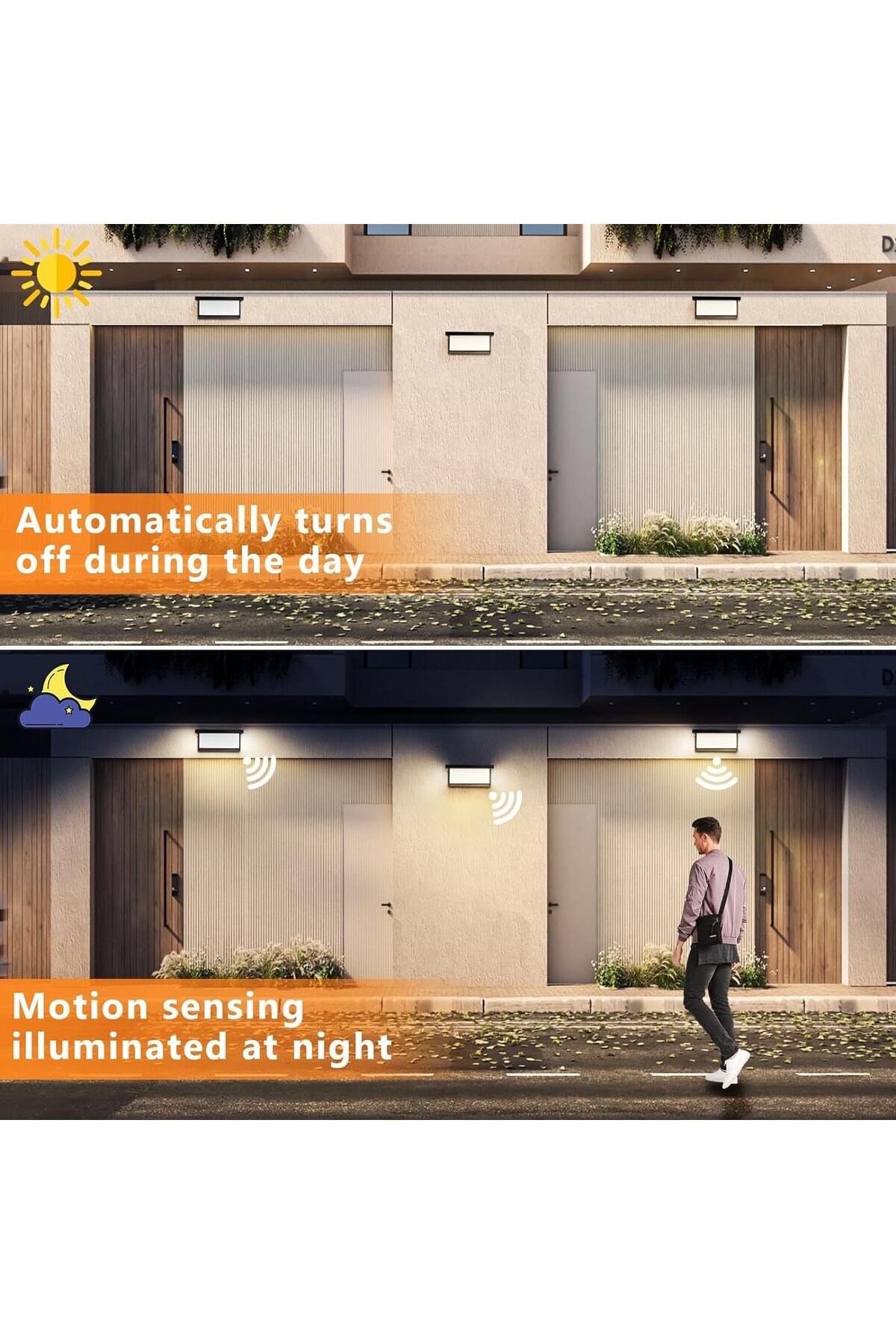Rovo-Solar LED lamp with motion sensor CD917, 3 modes, white light, IP65 2