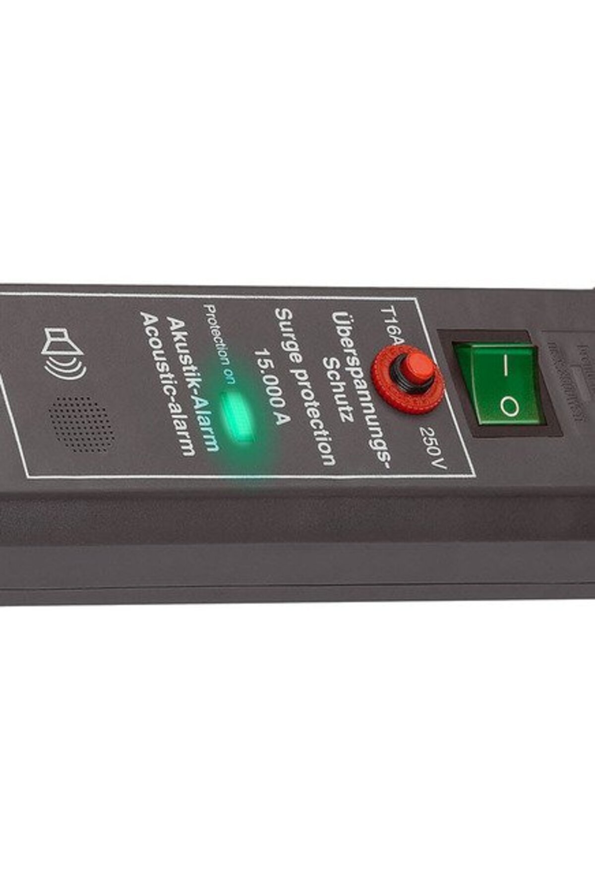 Brennenstuhl-Secure-Tec 6-outlet extension cord, Surge protection, Switch, 3m 2