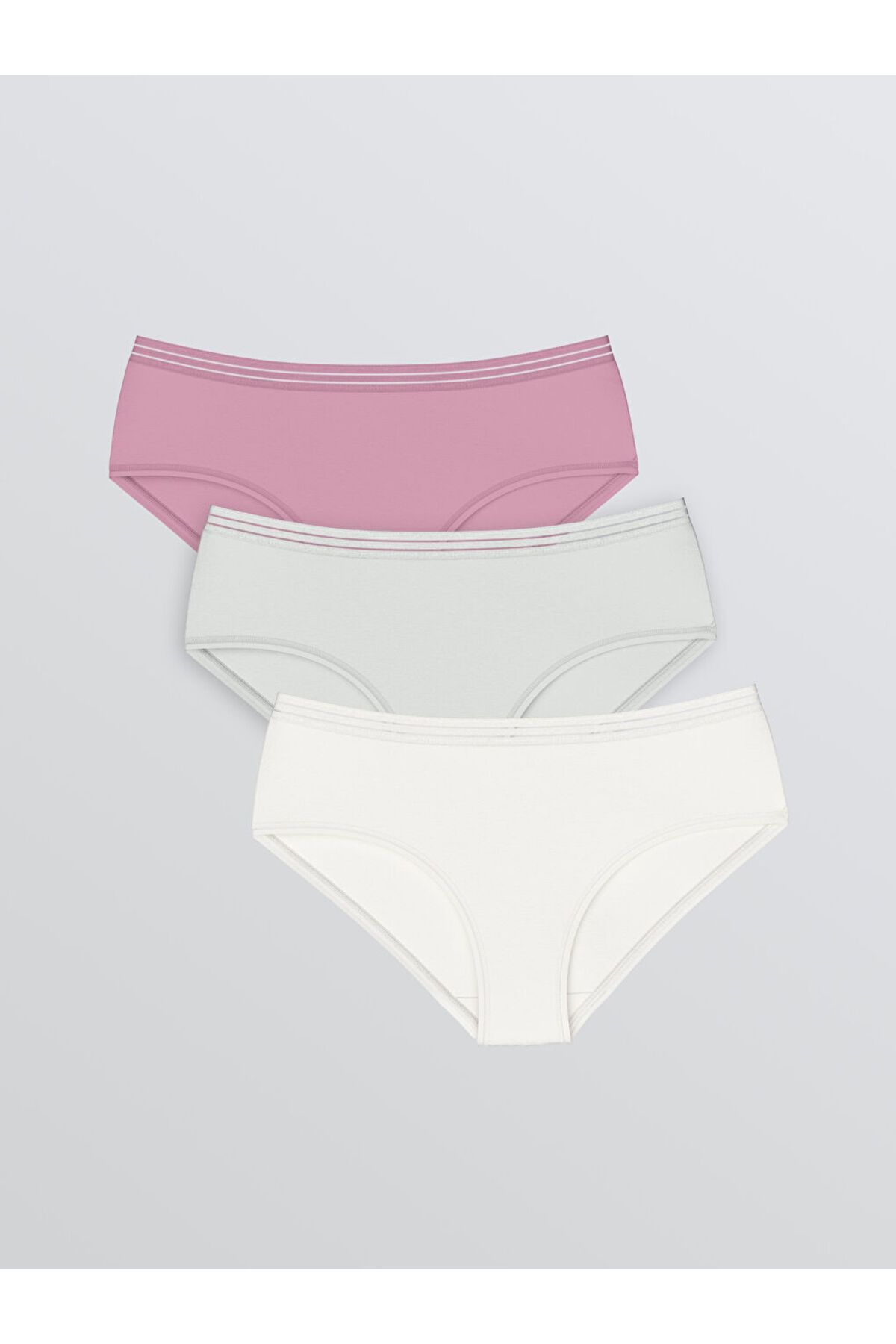 LC Waikiki-Create Your Style from Uzg Store |   Lilac Plain Hipster Panties 3-Pack 1