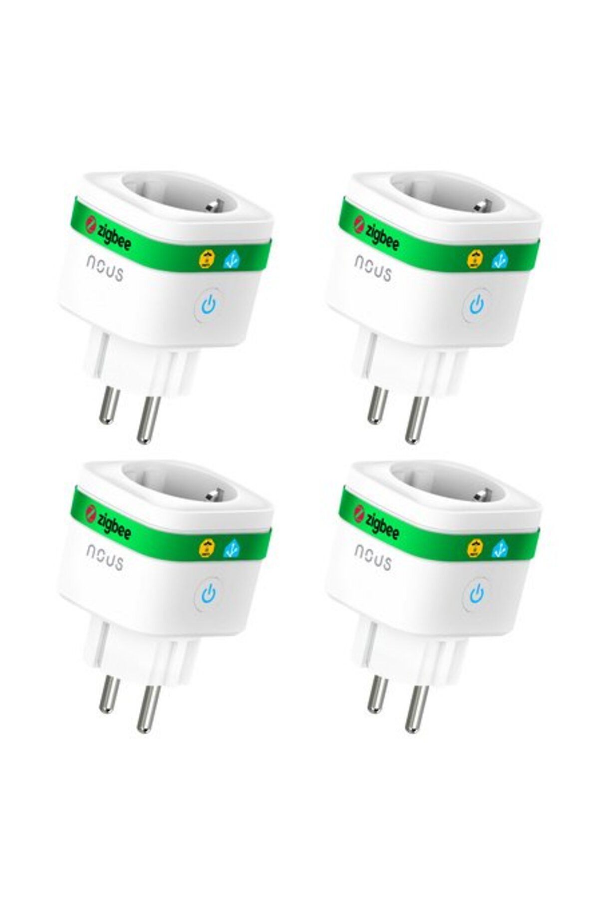 Nous-Set of 4 smart wifi sockets A7Z, 16A - ZigBee 3.0, Consumption Monitoring, Alexa Compatible 1