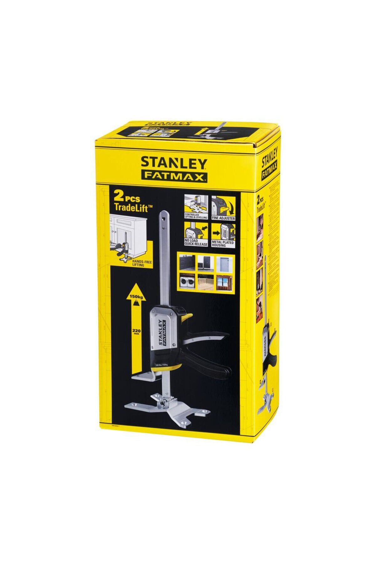 Stanley-FMHT83552-1, Set of two Fatmax TradeLift vises, capacity 150kg, max. opening 220m 4