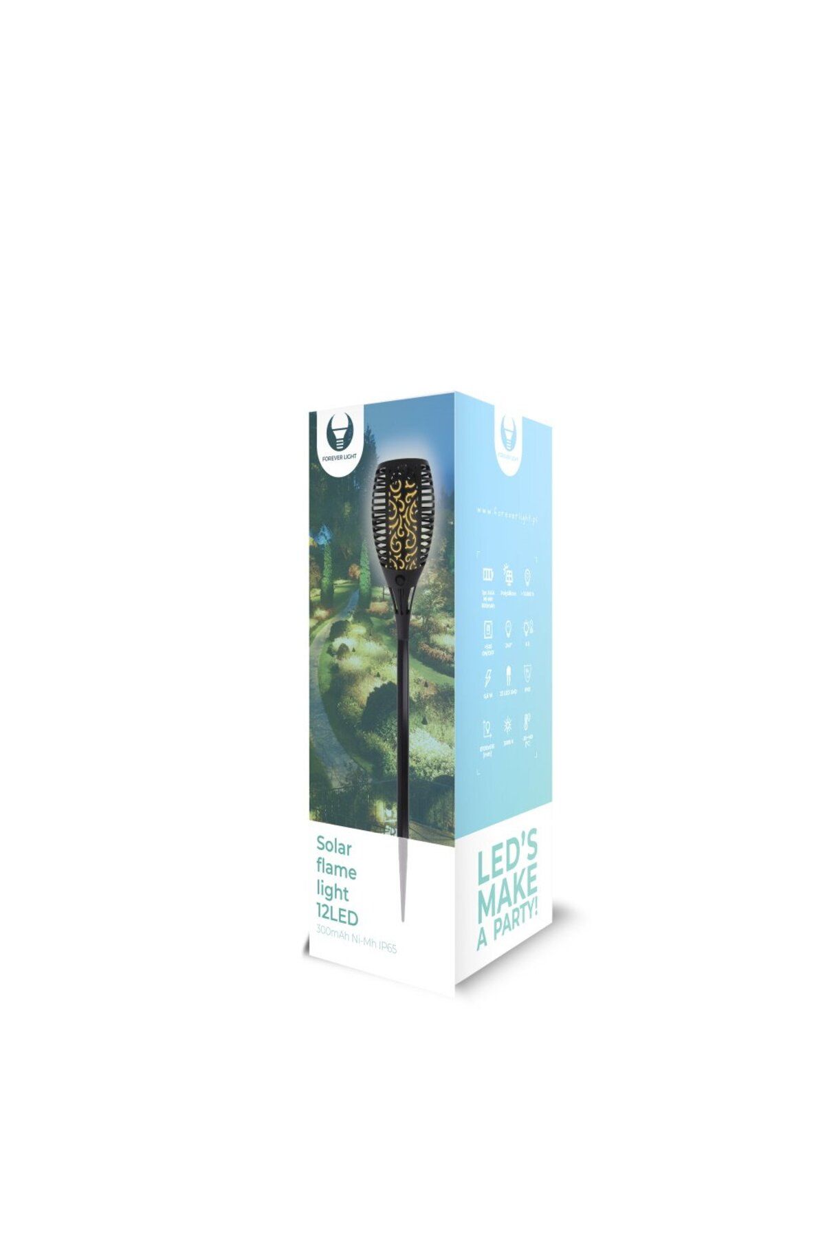Proxxon-Solar lamp with flame effect Forever Light, 33 SMD LEDs, 600mAh Ni-Mh IP65 1