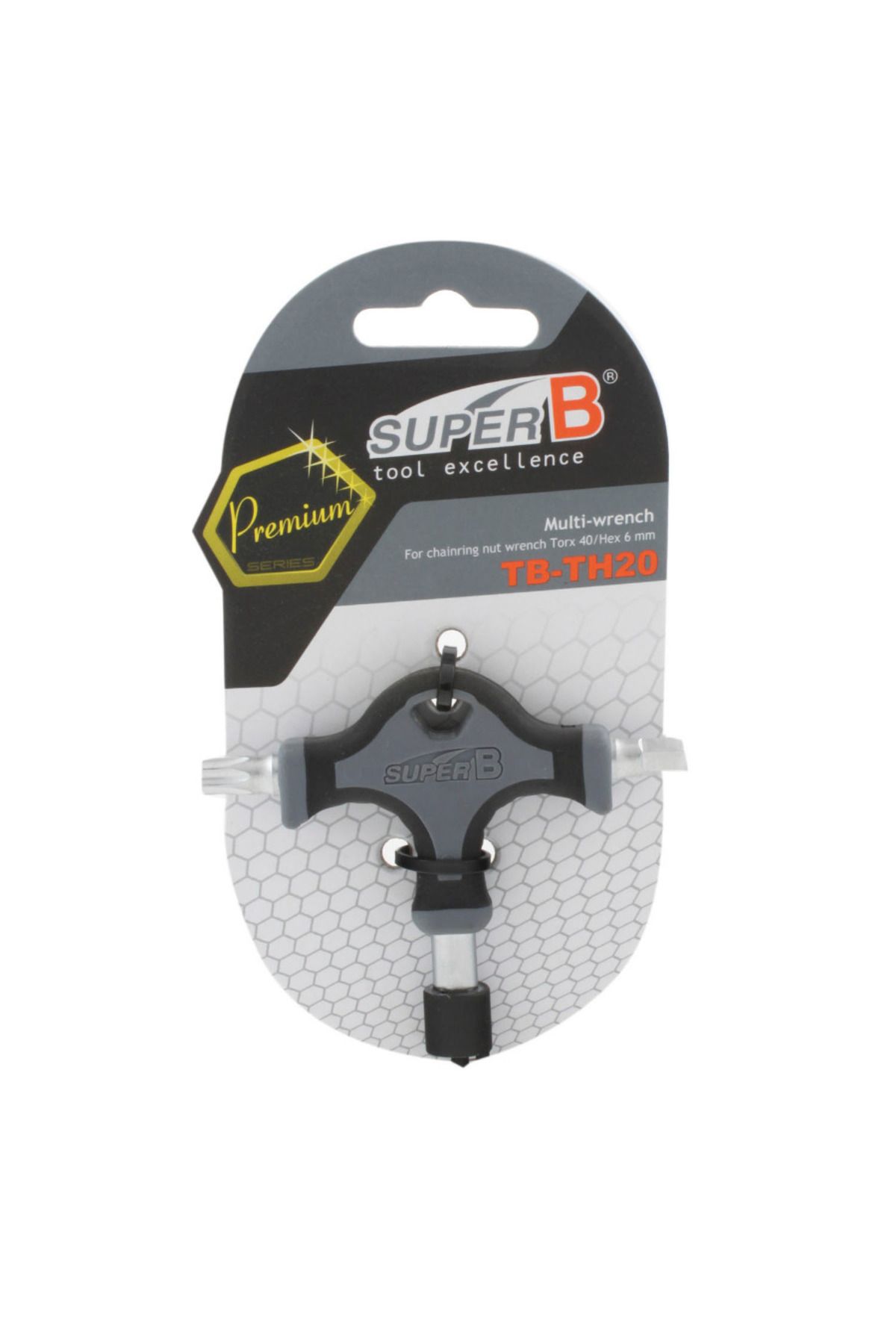 KlaussTech-Super Multi Functional Key TB-TH20, TORX T40, 6mm Allen 3