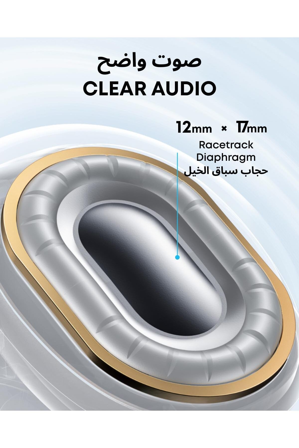 Soundcore-Anker Soundcore C40i Open-Ear Clip-On Headphones Flexible Hinge Design Lightweight Control Buttons AI-Enhanced 6