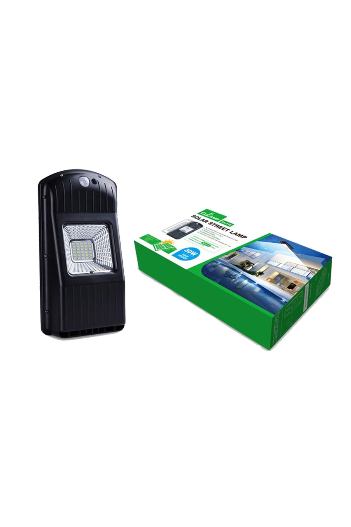 KlaussTech-Street Lighting Fixture with 30 W Power, Motion Sensor Technology, Solar Panel Included 3