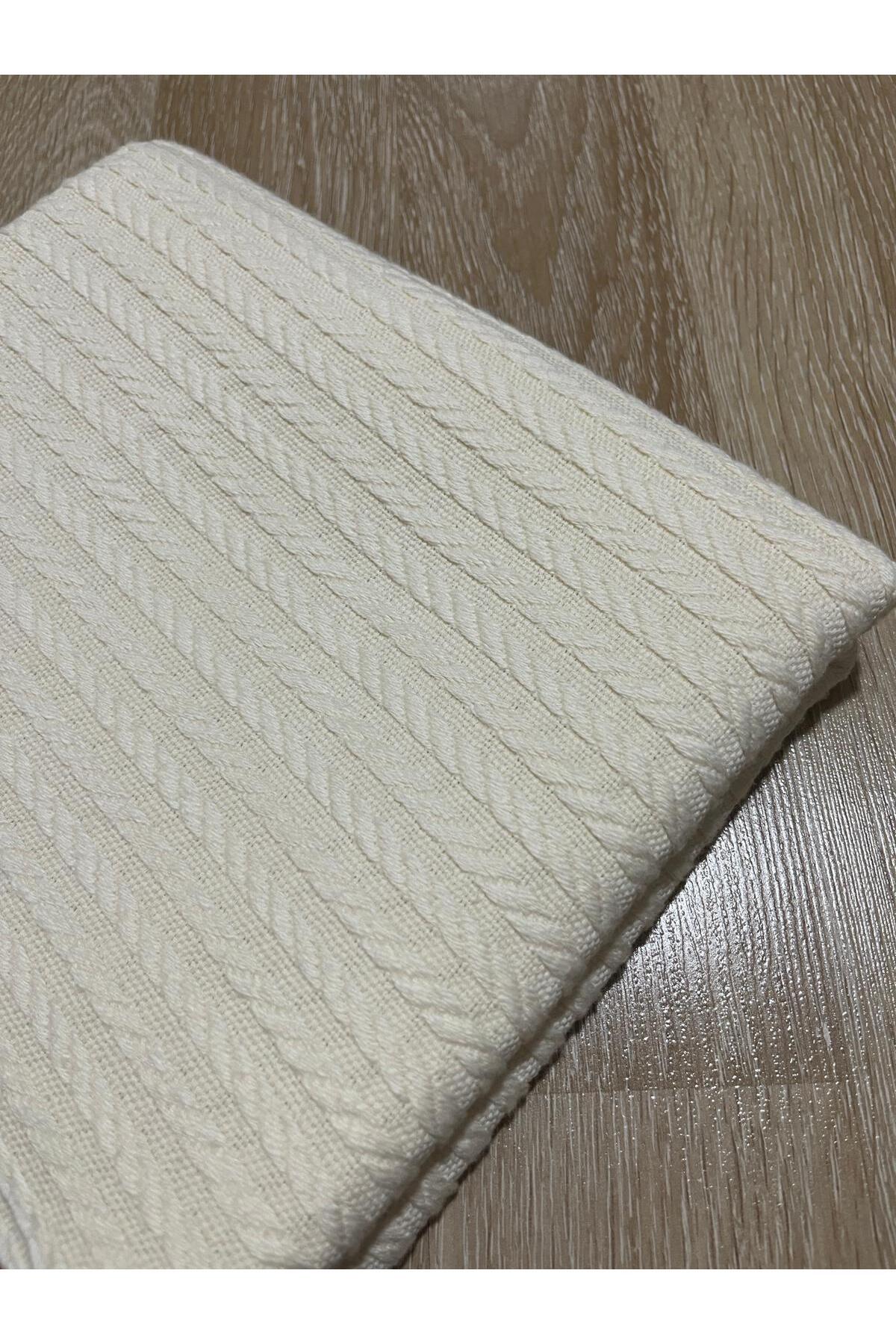 YUSRAMODA ÖRGÜ PİKE DESEN BEBEK BATTANIYESİ 100CM X 120CM fotoğrafı 3 (önizleme)