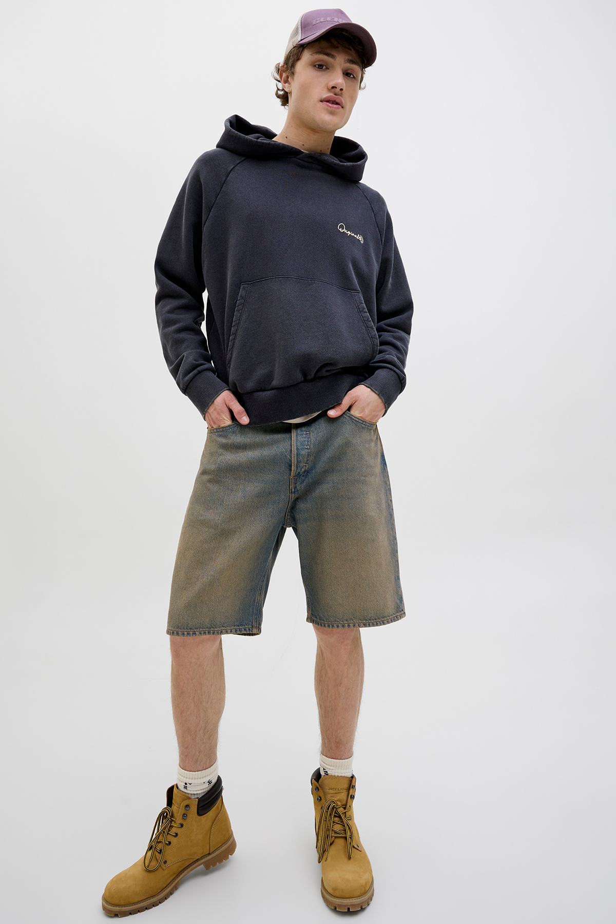 شلوارک مردانه راسته فاق بلند | جک اند جونز Jack & Jones 12272233 - تصویر 7