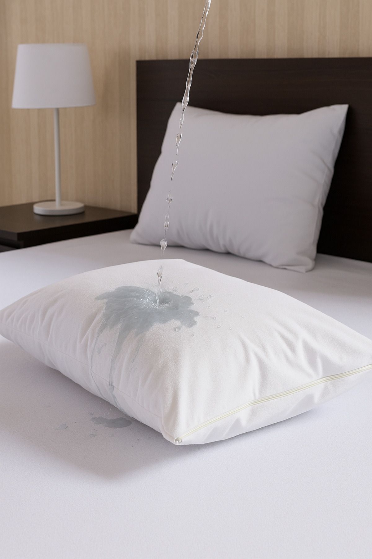 Formeya-Pamukkale Matratzen - Wasserdichtes Kissen 2er Set 100% Baumwolle 50x70 2