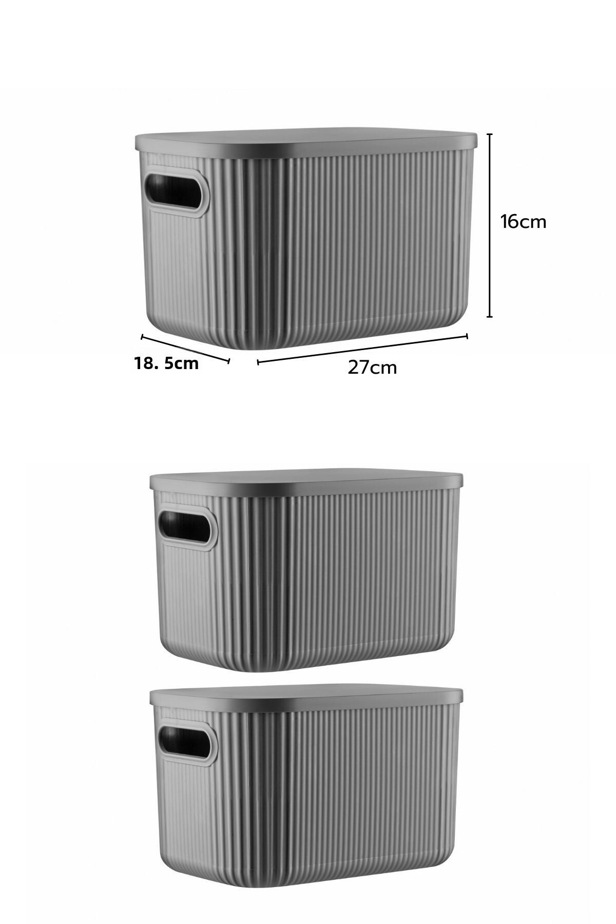 Nandy Home-Set of 3 Decorative Storage Box with 6.2Lt Capacity - Multi-Purpose 3