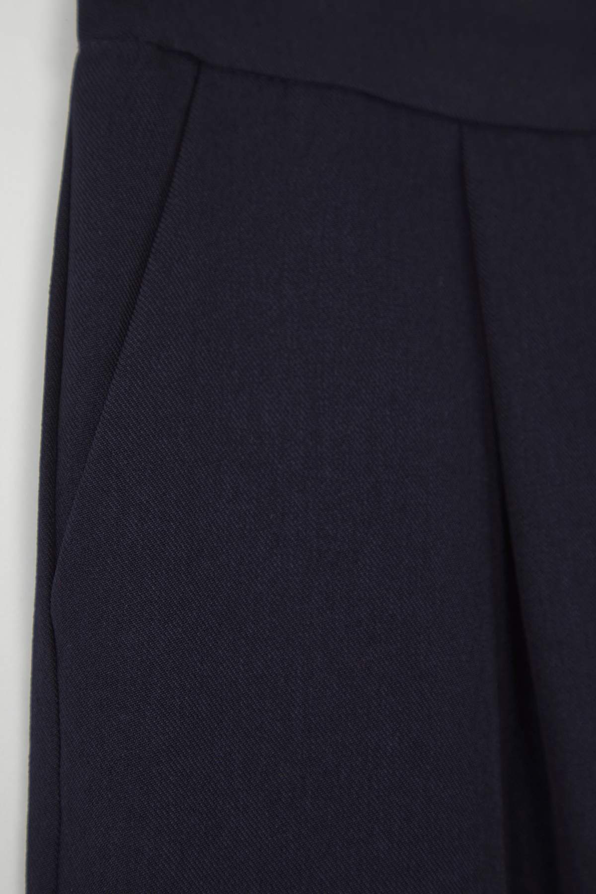 Trendyolmilla  Lacivert Straight/Düz Kesim Dokuma Kumaş Pantolon TWOAW22PL0321 - Görsel 6