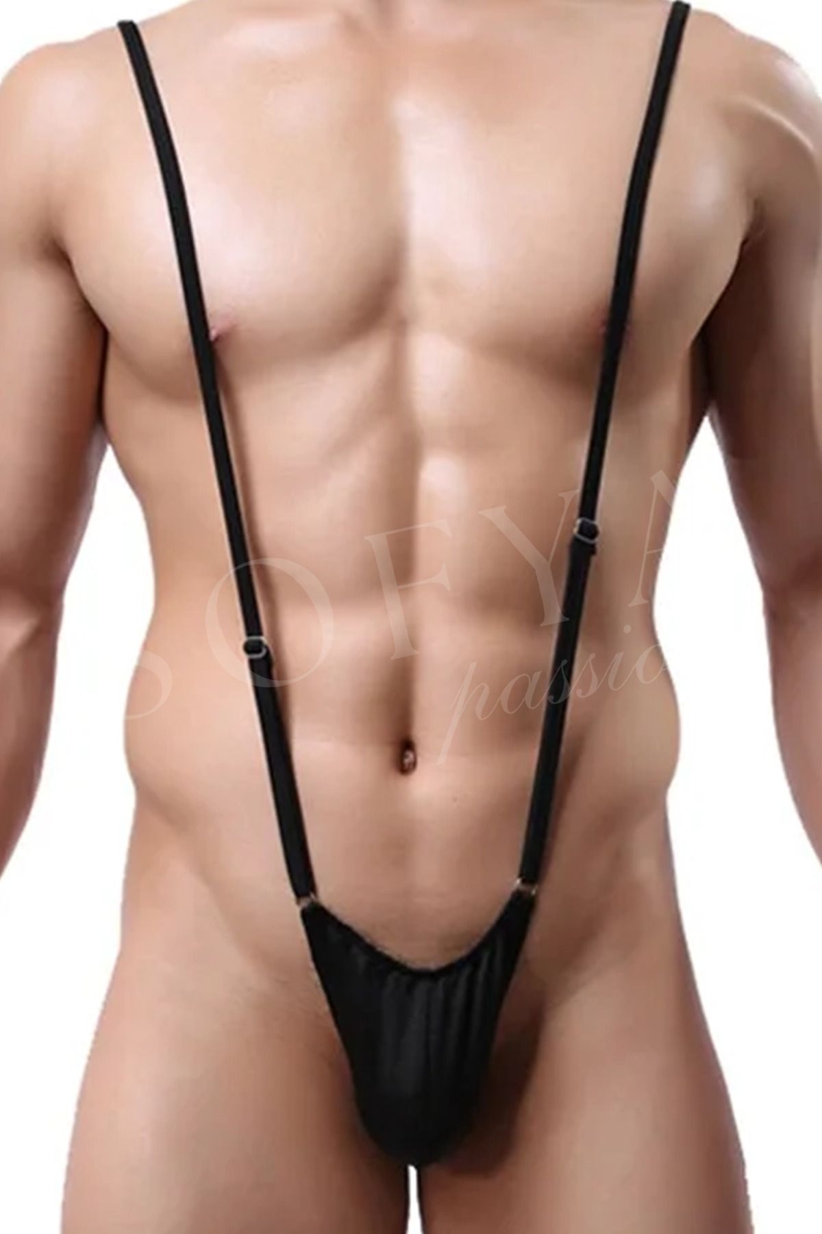 MySire-Ανδρικό κορμάκι Fancy Drawstring – Απλό και σέξι εσώρουχο για στιγμές 4