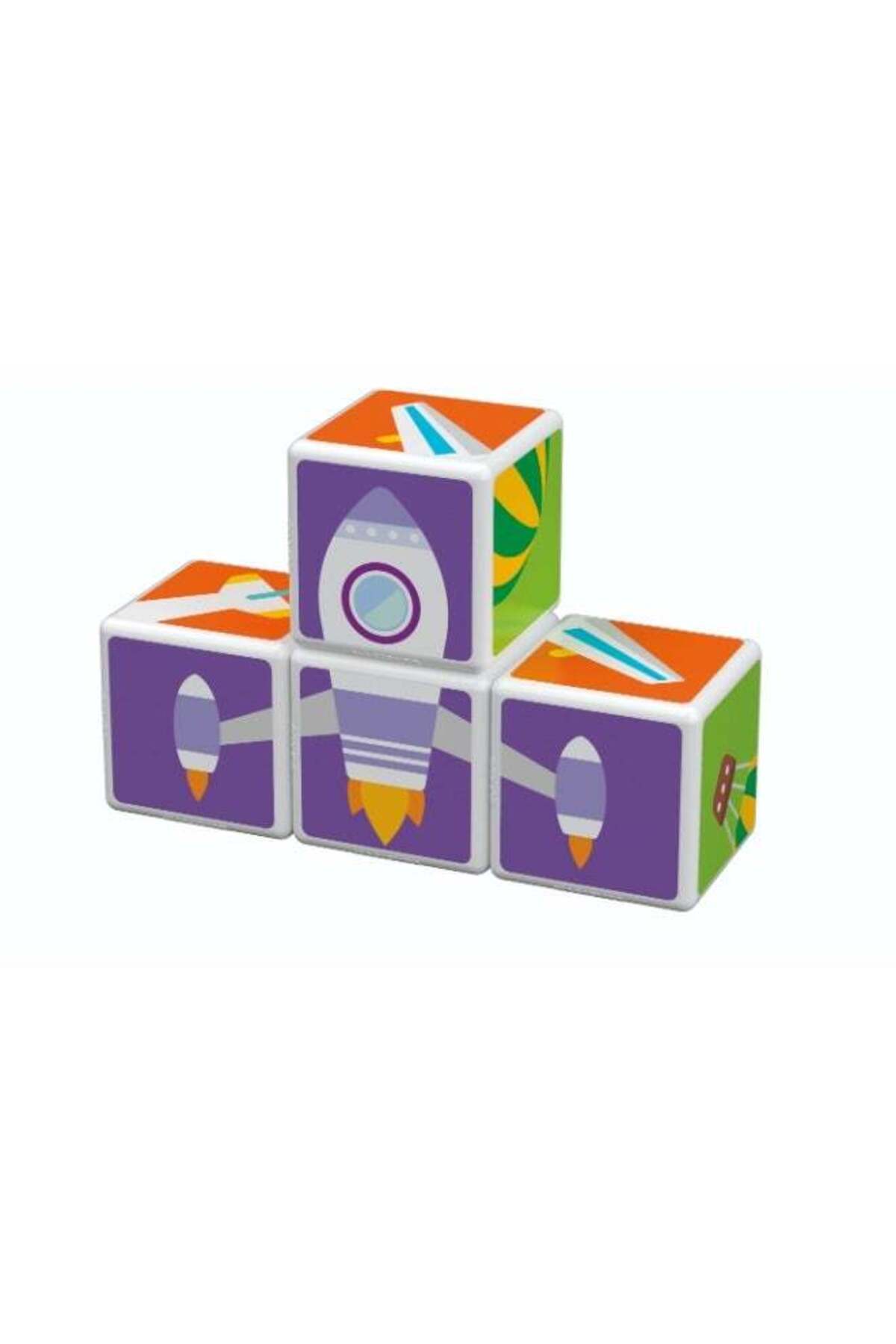 مکعب حمل‌ونقل چاپ‌شده مجیکوب همراه با مکعب‌های مغناطیسی و کارت‌ها، ۷ تکه