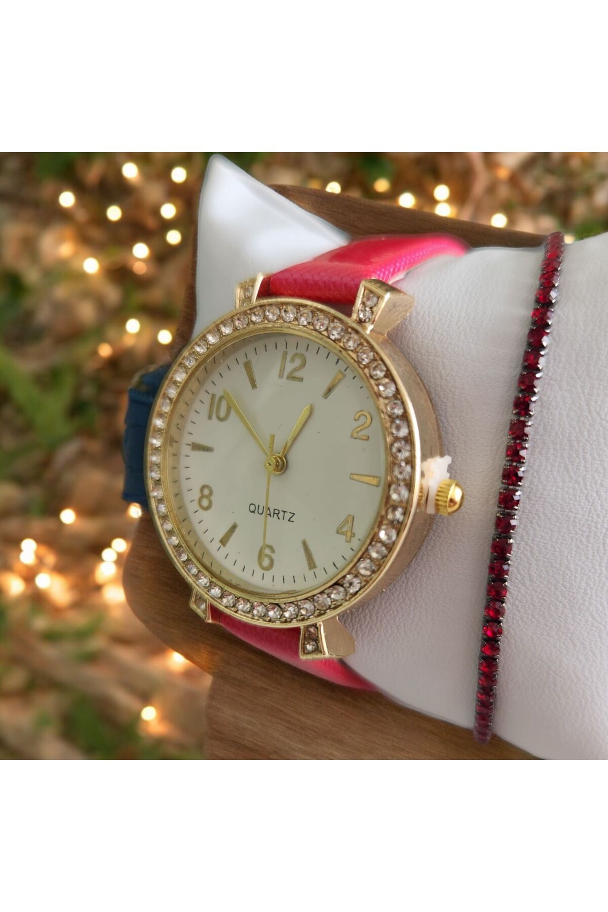 QUARTZ-Set Casual Ladies Watch with Included Bracelet, Mechanism, Analog Display 3