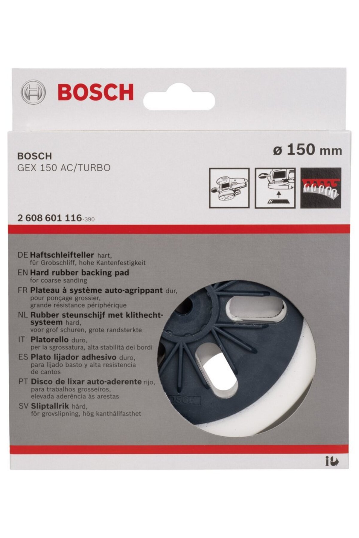 Bosch - 150 mm Zımpara Tabanı Sert (GEX) - Fiyatı, Yorumları