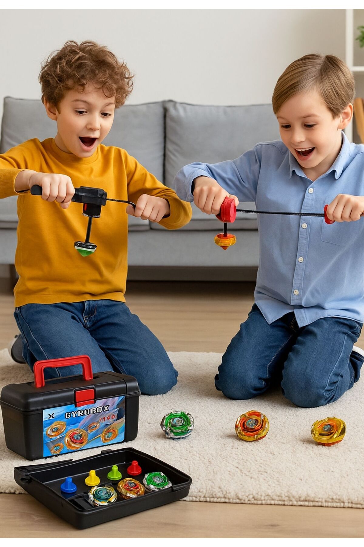 TOYFEST Beyblade Fırlatma Aparatlı Çantalı 8'li Gyro Seti - Fiyatı
