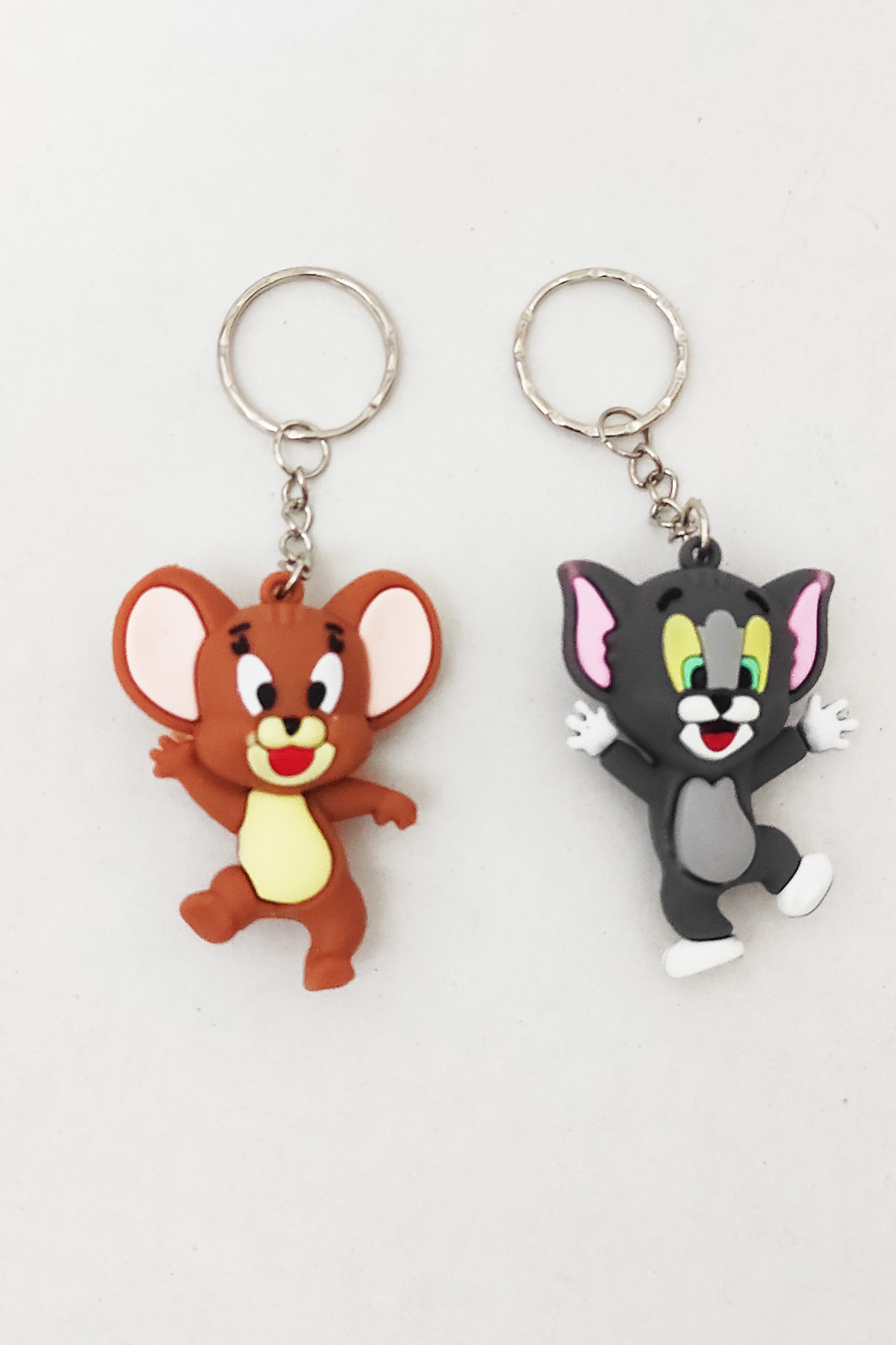 dudu kids 2li Silikon Sevimli Kedi ve Fare Anahtarlık -5 Cm - Oyuncak - Çanta Süsü - Doğum Günü fotoğrafı 3 (önizleme)