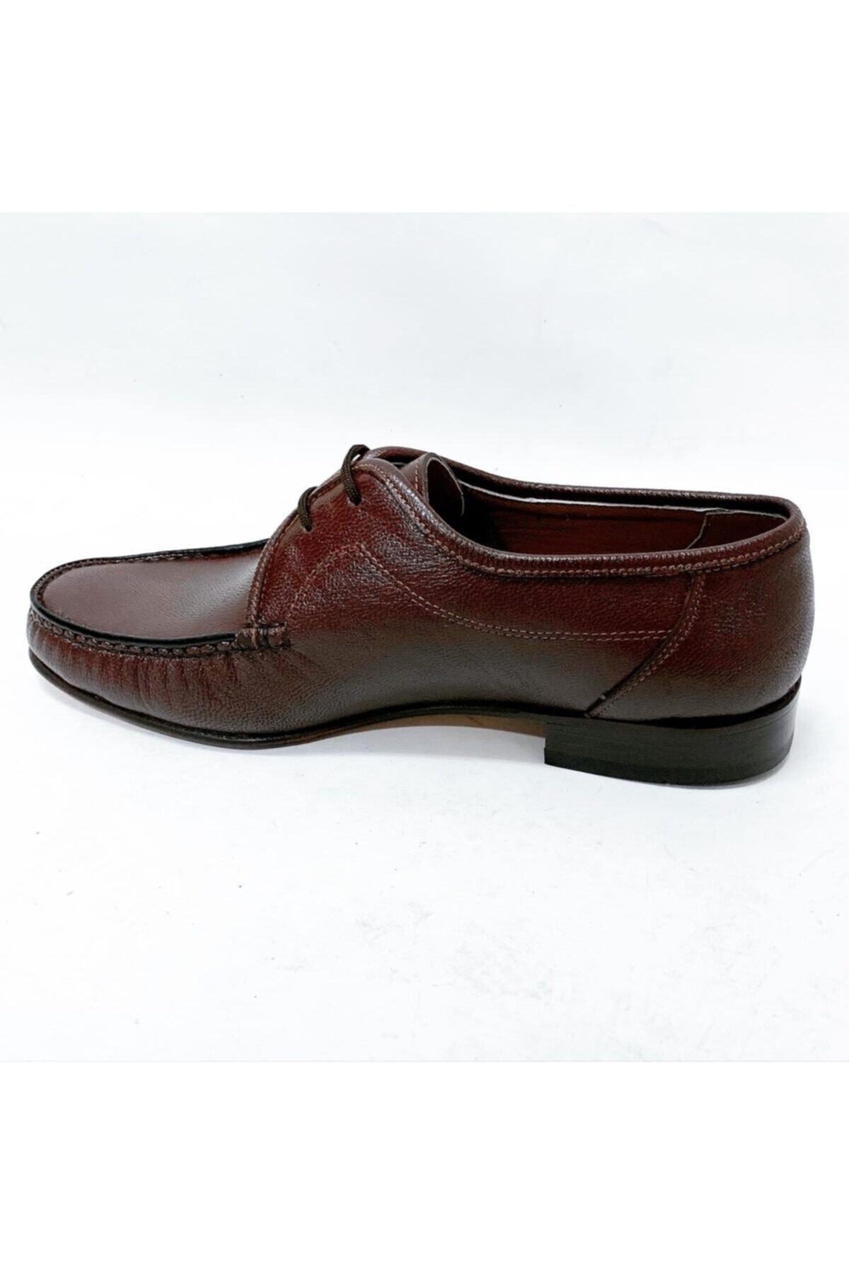 stok83-Men's Brown Genuine Leather Shoes 3