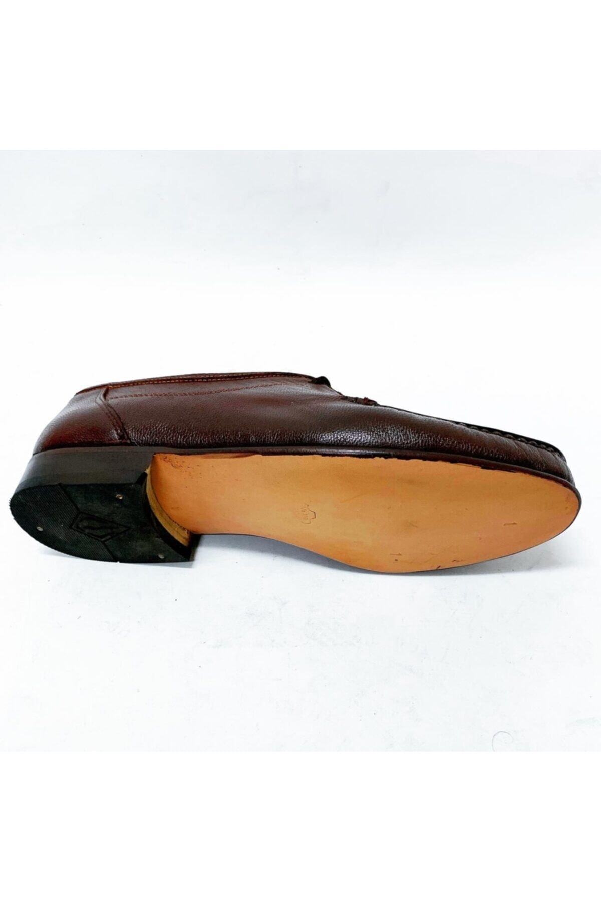 stok83-Men's Brown Genuine Leather Shoes 2