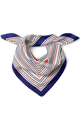nehir eşarp Çizgili Kare Desen Fular Bandana 50x50 Cm