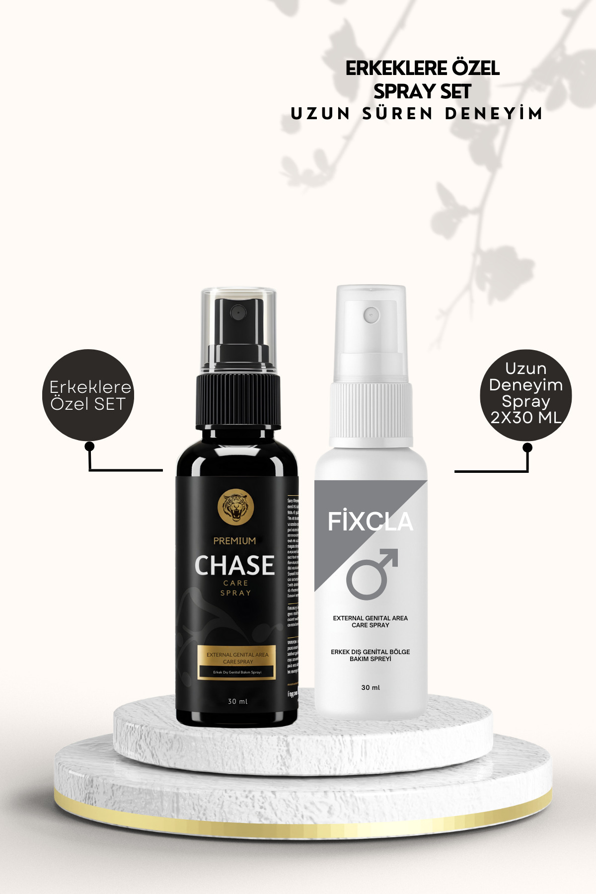 Chase Uzun Süren Deneyim Erkeklere Özel Sprey Set - Etkili Formül - Long Time Spray