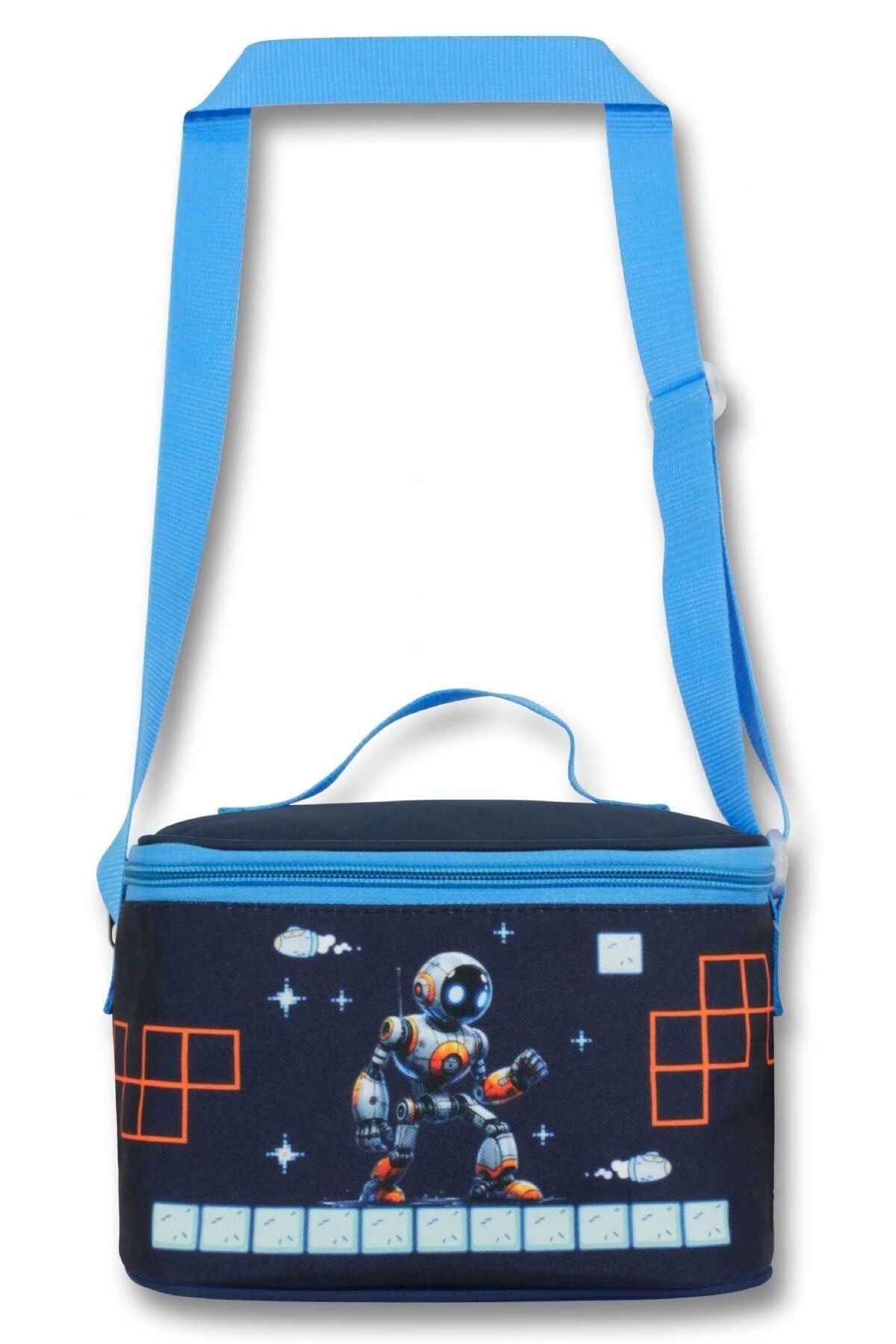 ÜMİT ÇANTA-Ümit Çanta Lunchbag pentru băieți (Thermo Heat Insulated) - Consola de jocuri - Albastru Negru - 5031 1