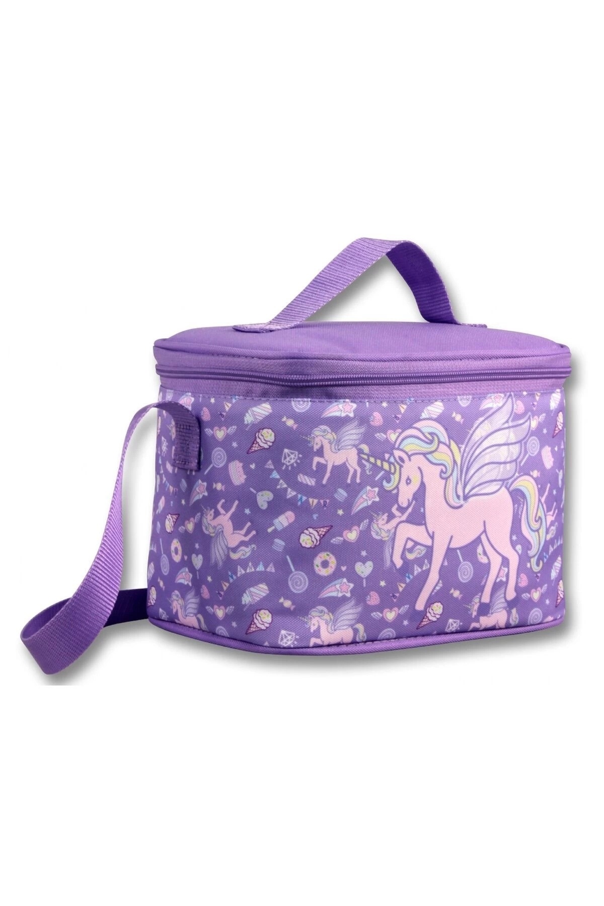 ÜMİT ÇANTA Ümit Çanta Kız Çocuk Beslenme Çantası (Thermo Isı Yalıtımlı) - Unicorn Pegasus - Lila - 5028
