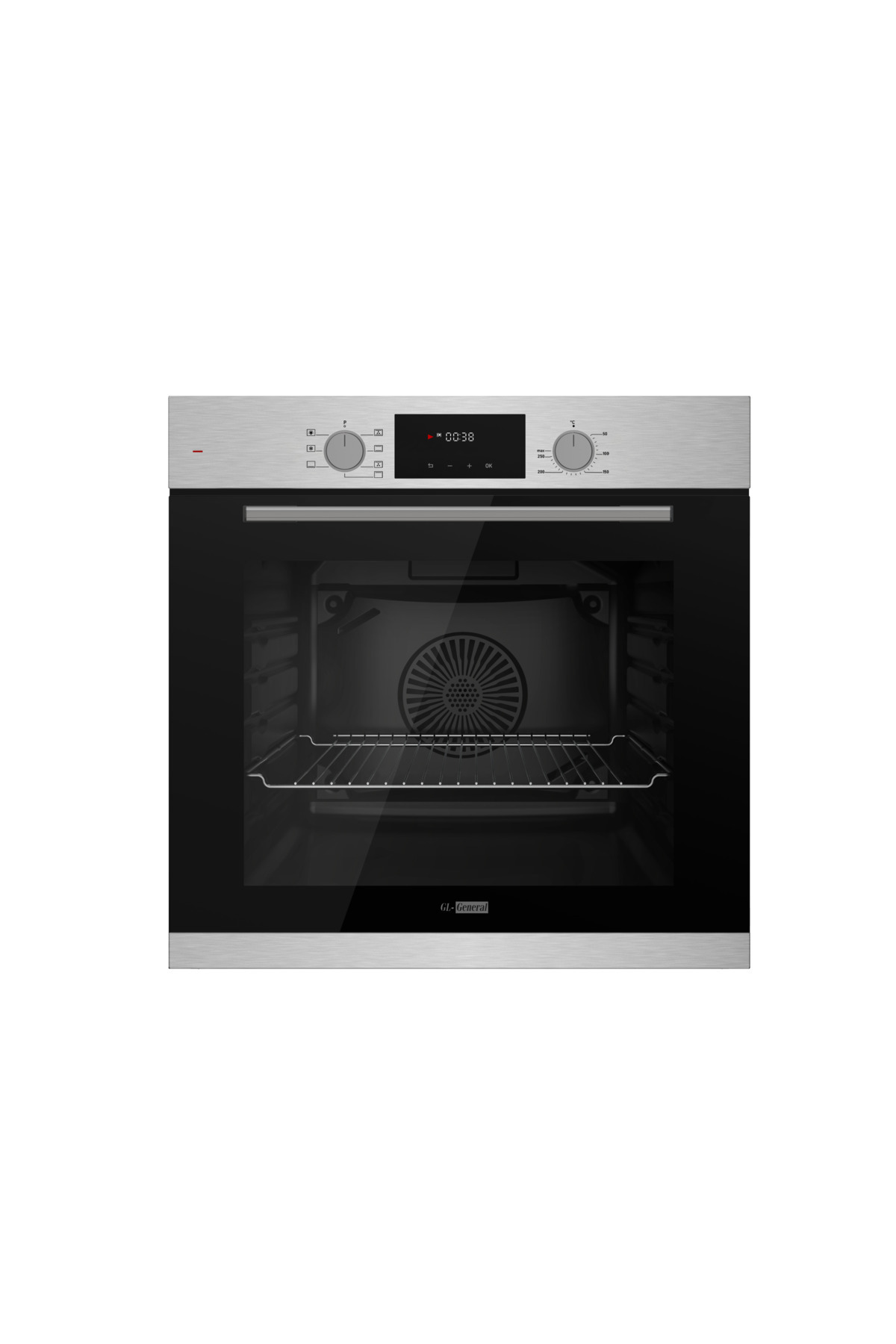GL GENERAL-72 Lt Built In Oven, 60x60cm, 7 option, Grill, Up&Down Heating, Cooling Fan, Timer and inside Light, 1