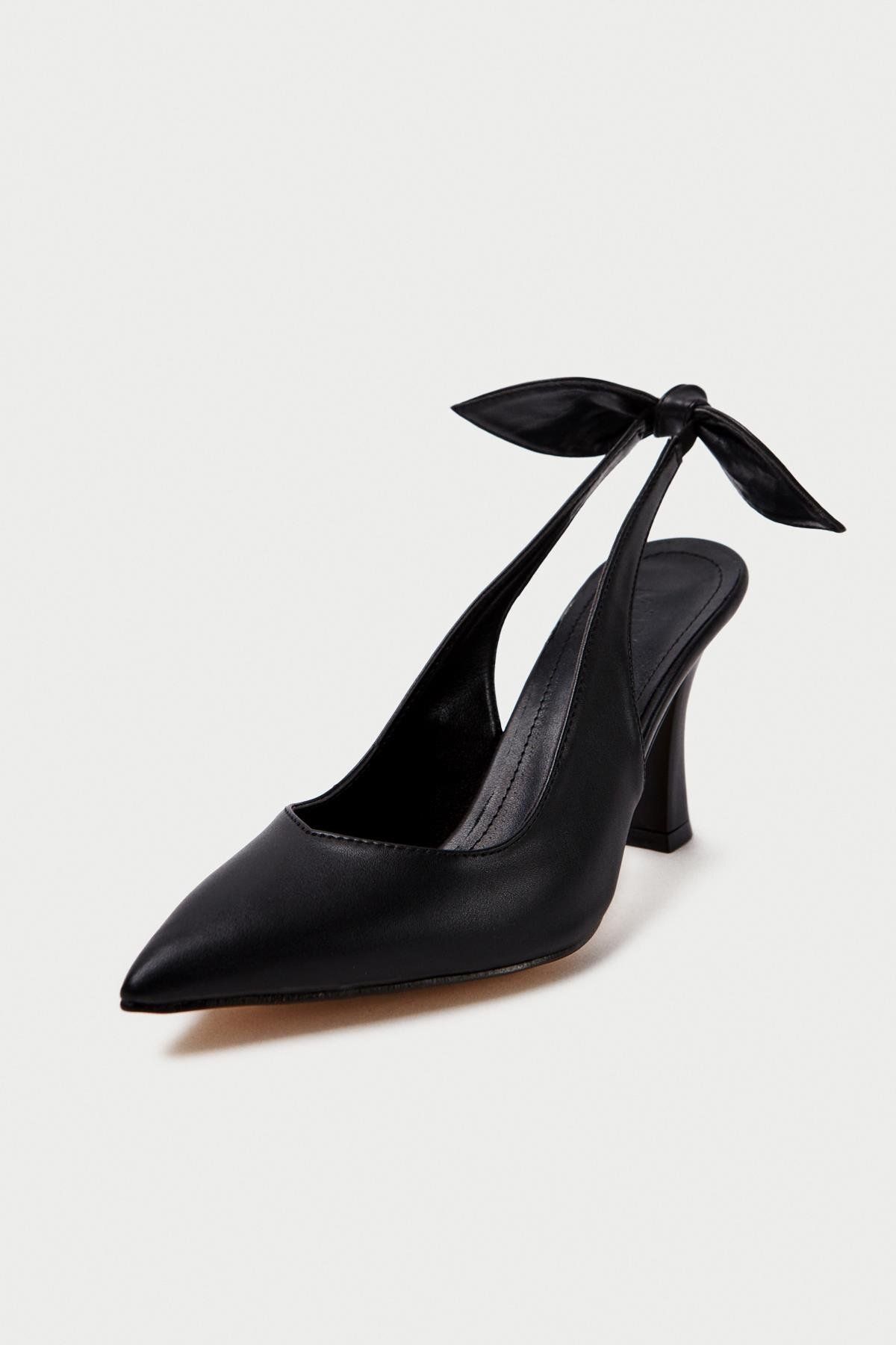 Mubiano-MBHSN8082-S Pantofi stiletto și cu toc pentru femei, cu detaliu de fundă elastică pe spate 3