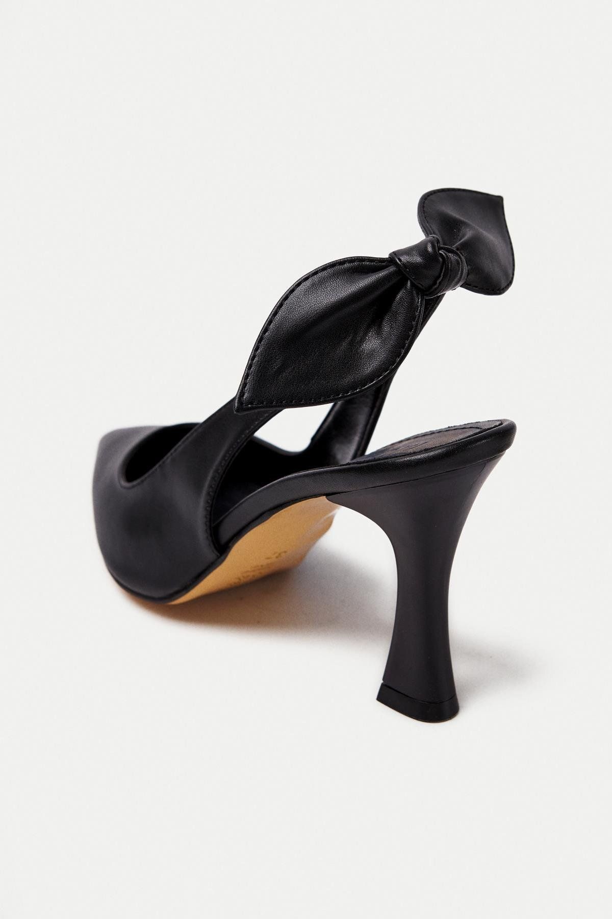 Mubiano-MBHSN8082-S Pantofi stiletto și cu toc pentru femei, cu detaliu de fundă elastică pe spate 6
