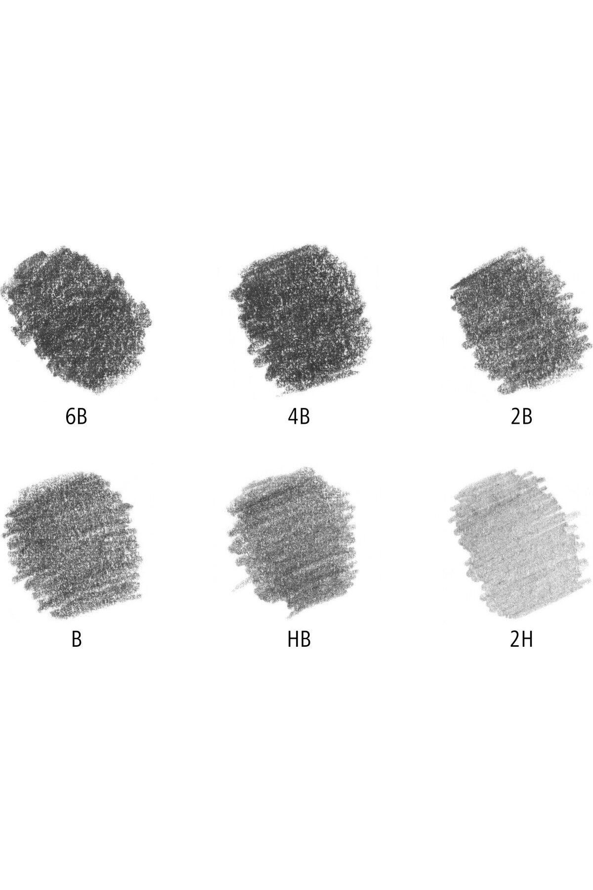 Staedtler-61 100 C6 Mars Lumograph Pencil Set – 6 Pcs 3