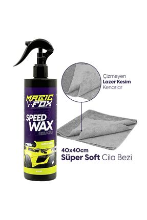 Magicfox Seramik Katkılı Hızlı Cila Ve Gri Mikrofiber Cila Bezi