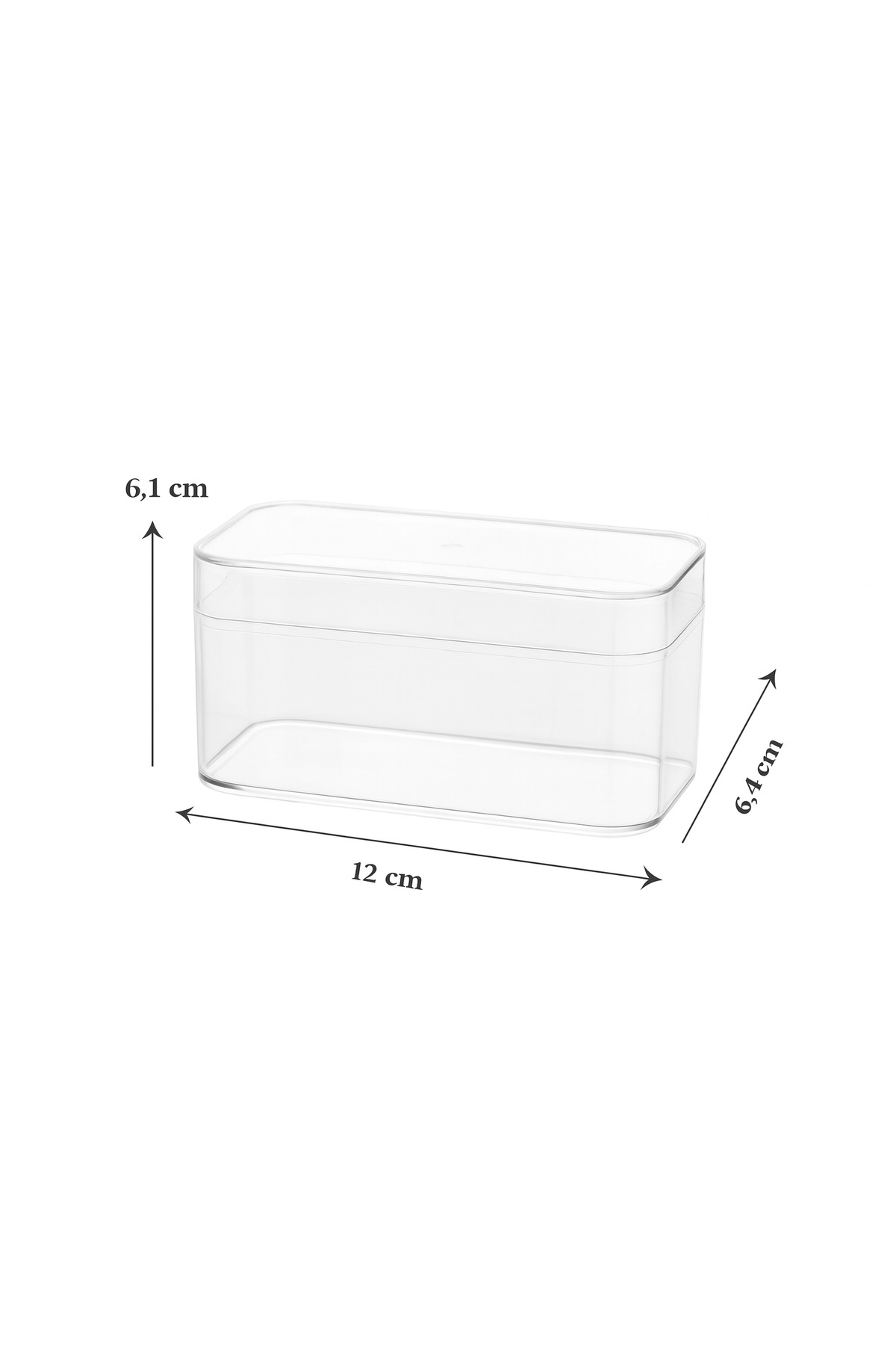 Tiramisu Cup Tatlı Kabı 300 Cc - 6 Adet Kapaklı — Koksal Pack — Plastik Tabak (6)