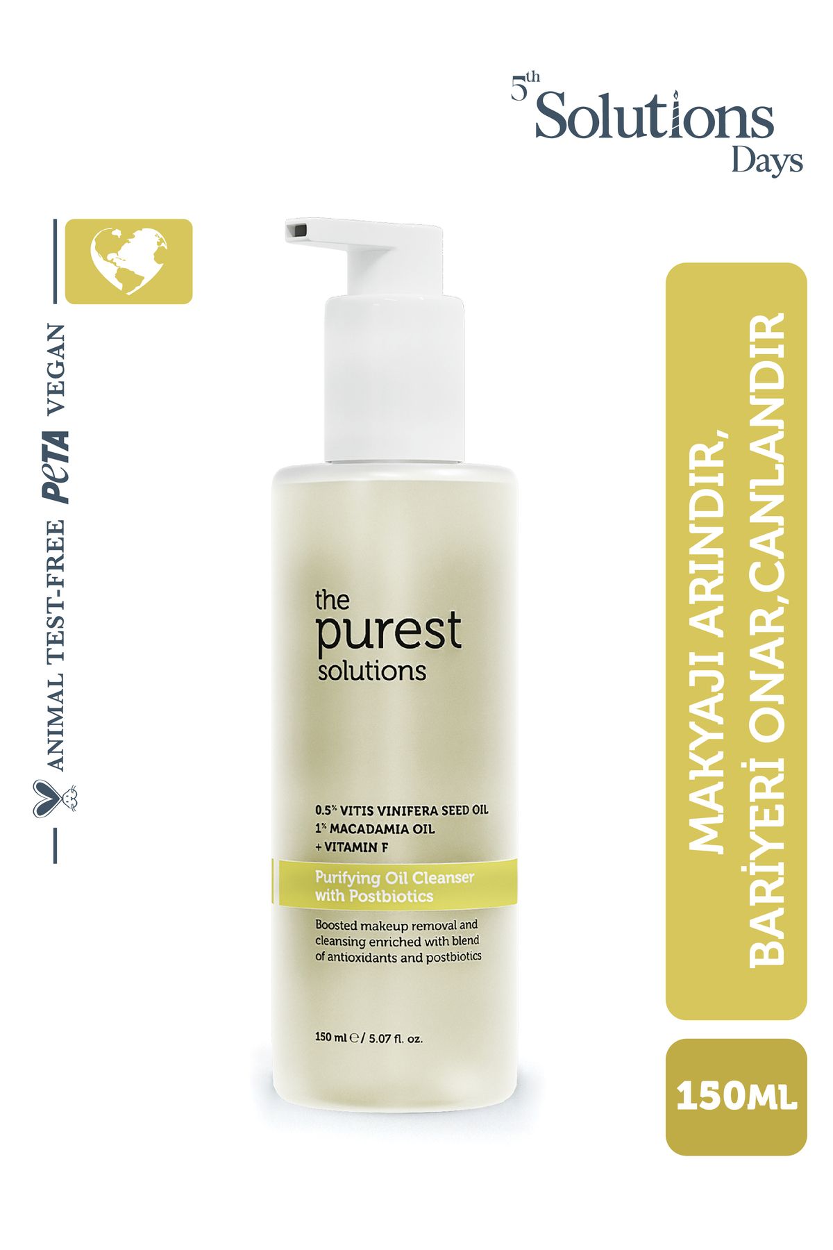 The Purest Solutions-Ulei de curățare purificator multifuncțional cu conținut postbiotic 150 ml 1