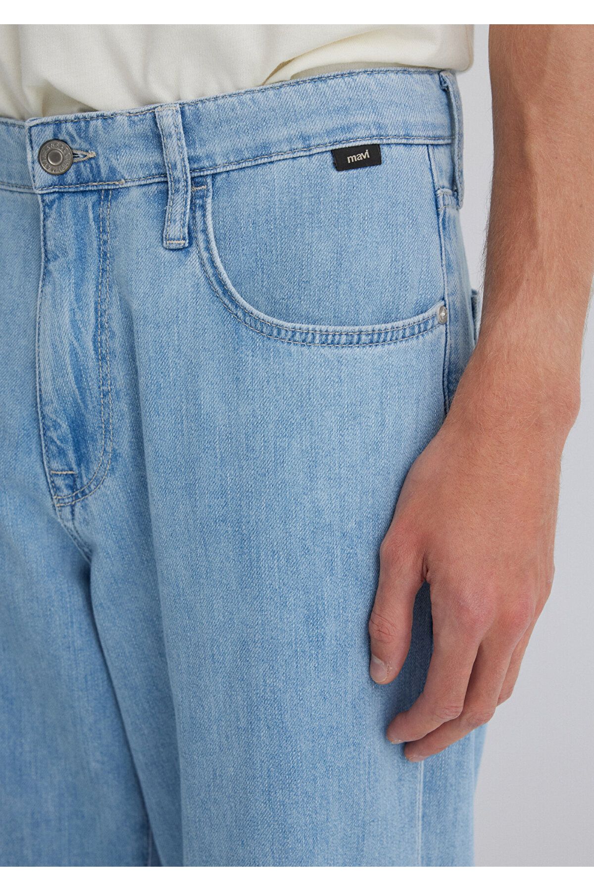 Mavi-Mitte Street Light Blue Denim Jean Trousers 0010101-89518 6