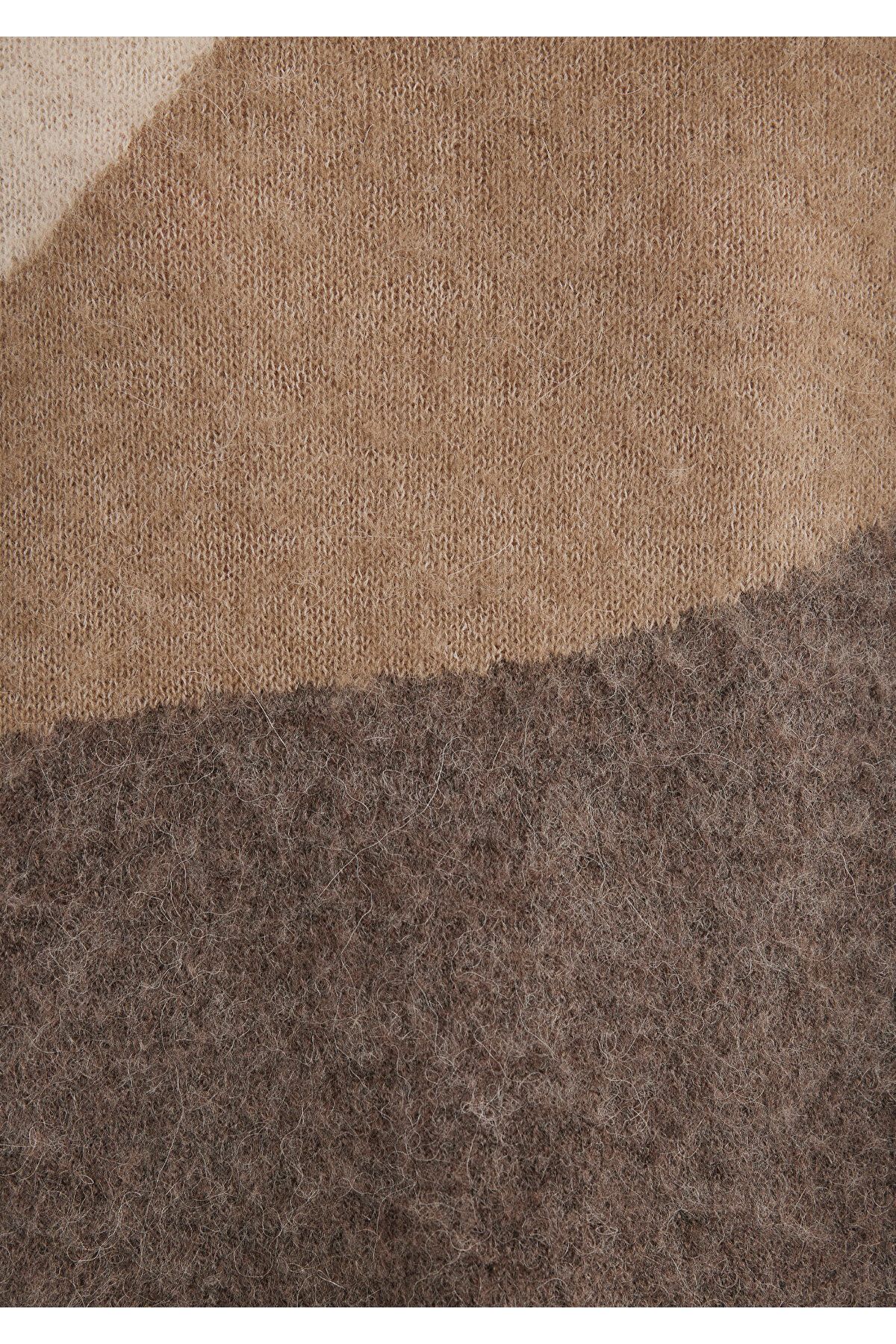 Mavi-Πουλόβερ Crew Neck Brown Loose Fit / Χαλαρή χαλαρή εφαρμογή 1710562 -86749 7