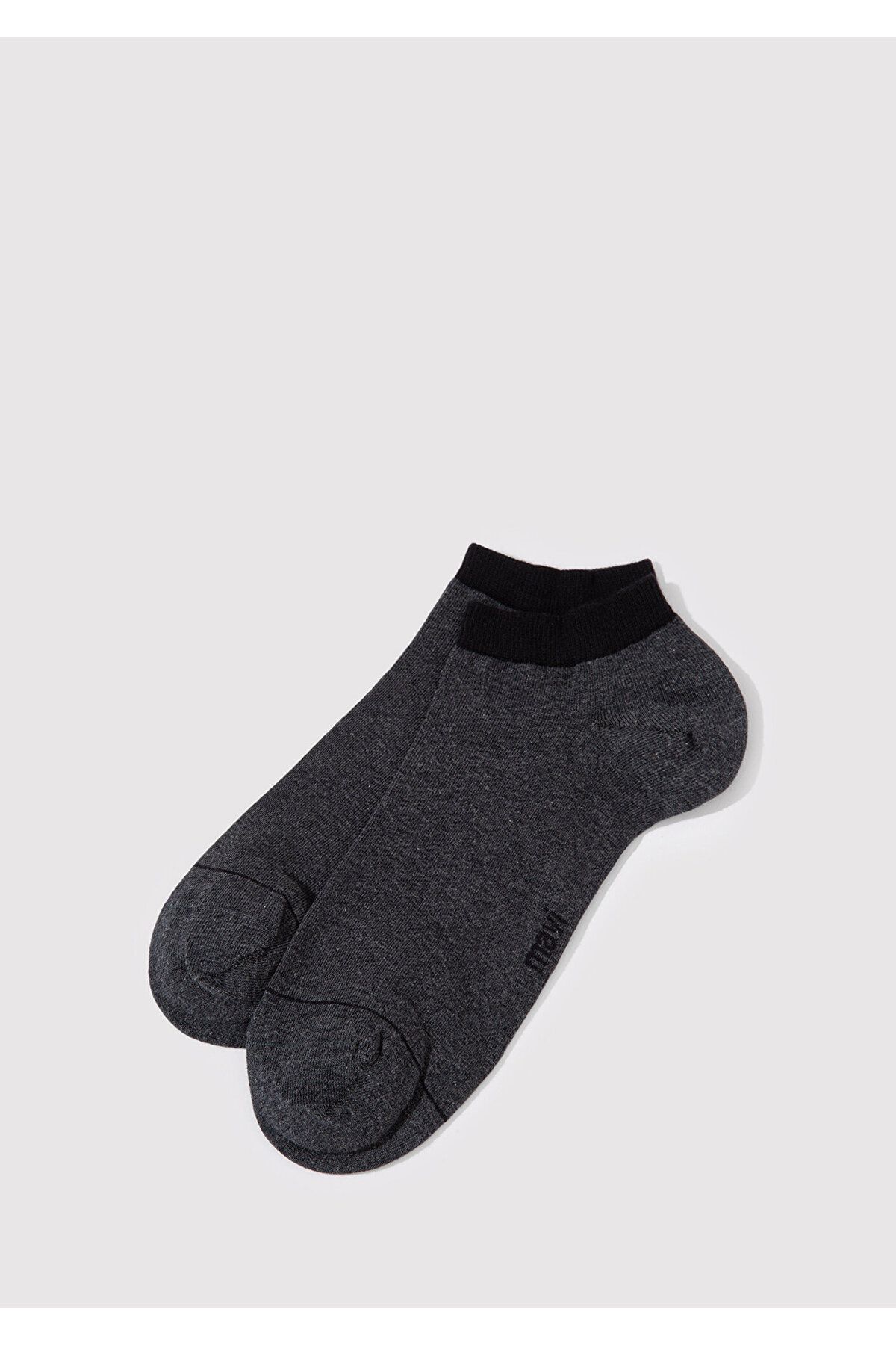 Mavi-2 Pack Gray Black Booties Socks 090273-15903 3
