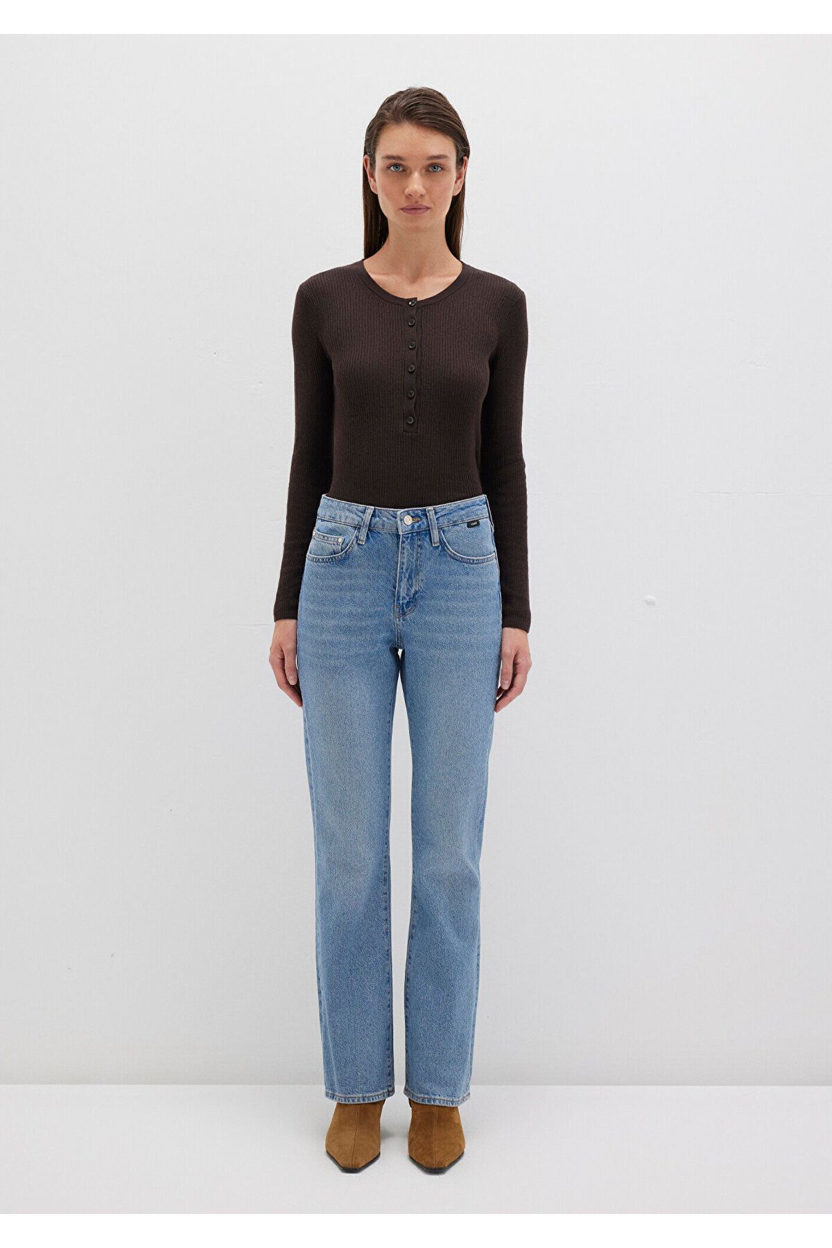 Mavi-Pantaloni Bliss All Blue Shaded Indigo Si Jean 101437 -80890 6