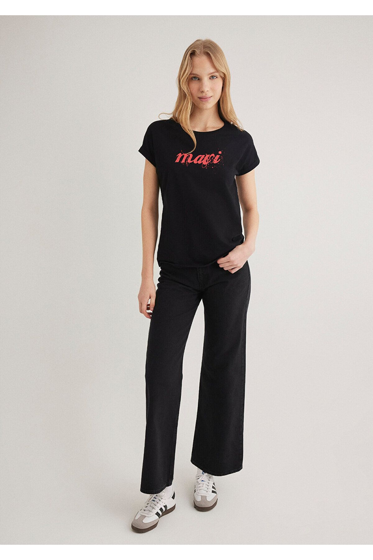 Mavi-Λογότυπο Μαύρο T-Shirt Slim Fit / Slim Fit 166422-900 3