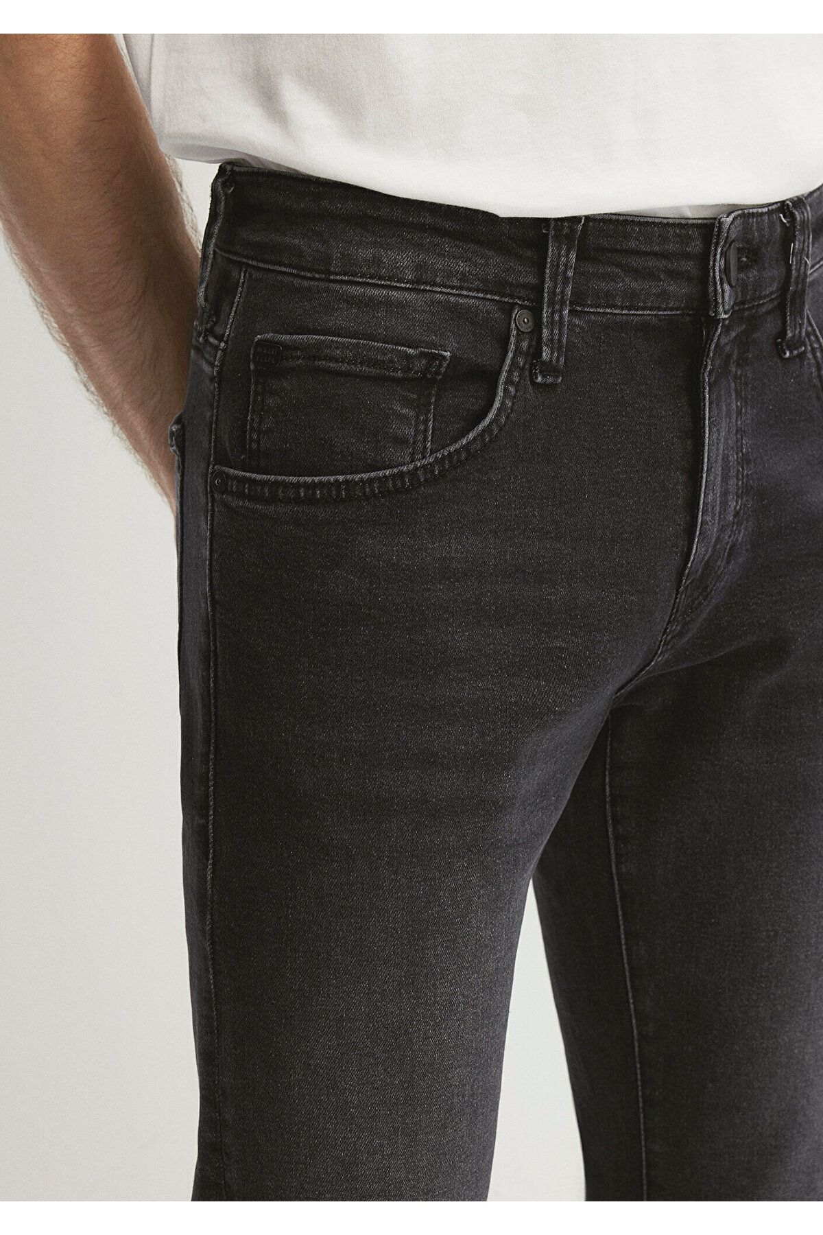Mavi-Kvnç Schwarze rauchgraue Jeanshose 001070-34804 6