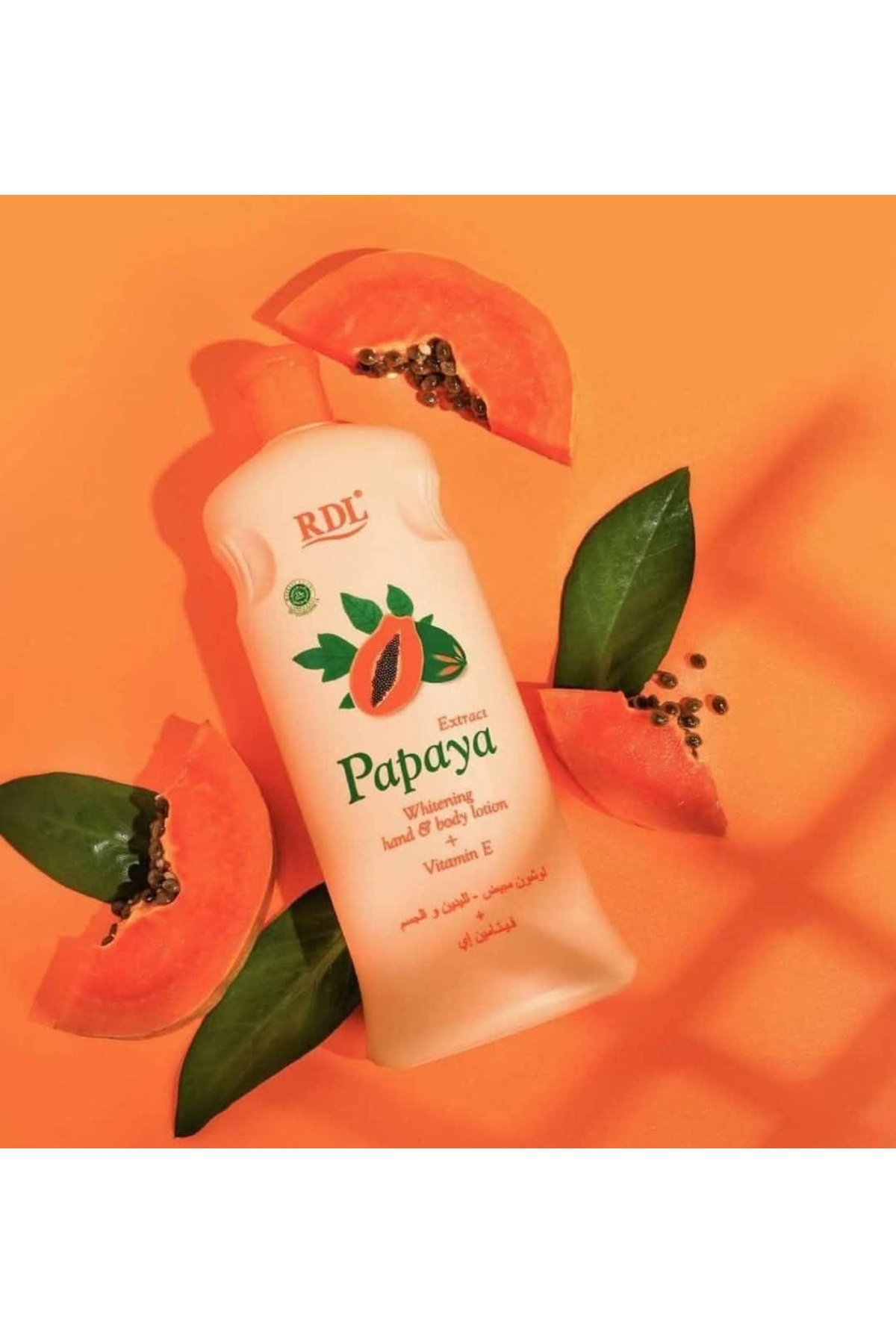 RDL-Papaya Extract Whitening Hand & Body Lotion + Vitamin E 600 ml 3